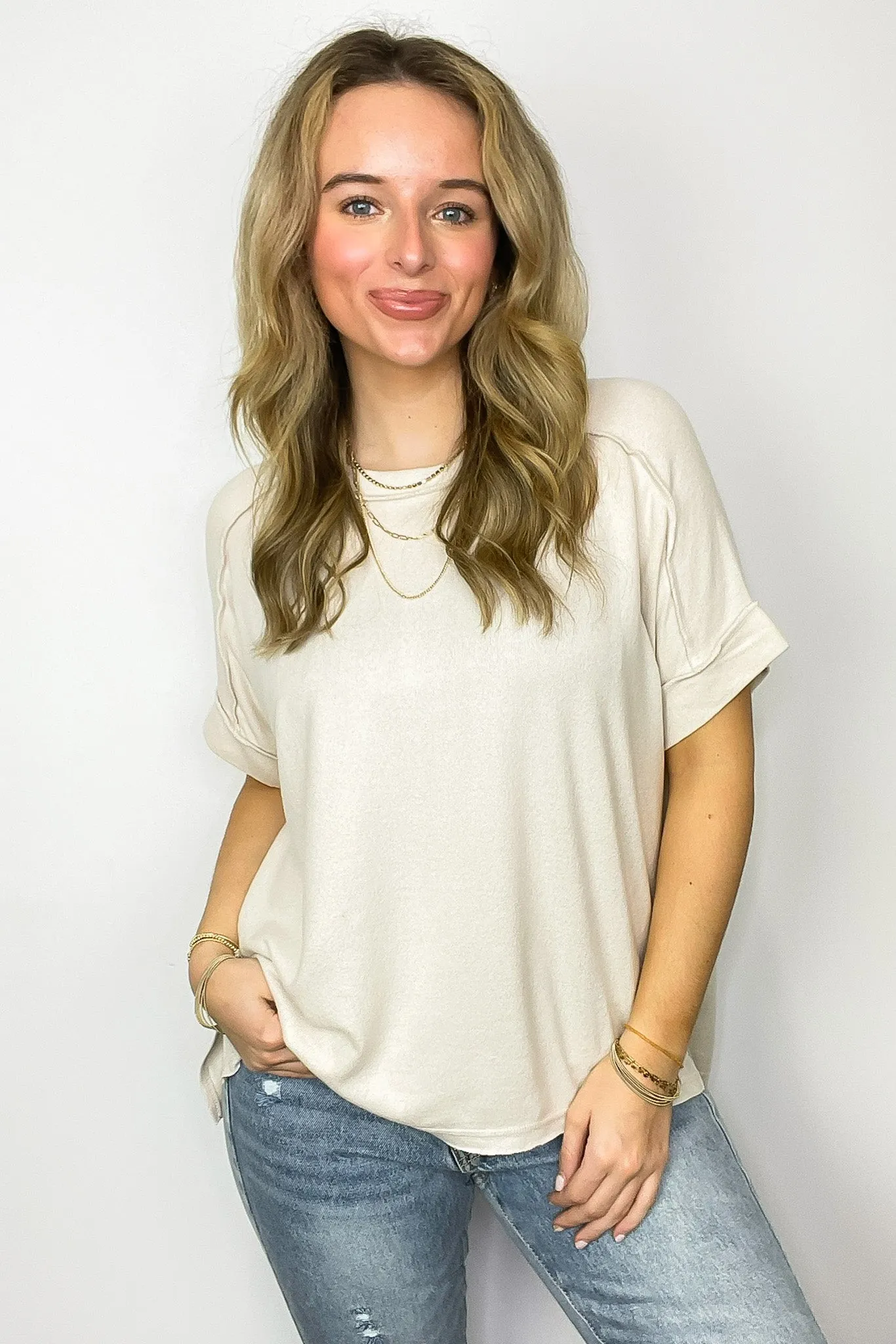 Sunday Muse Melange High Low Tee - BACK IN STOCK