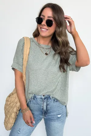 Sunday Muse Melange High Low Tee - BACK IN STOCK
