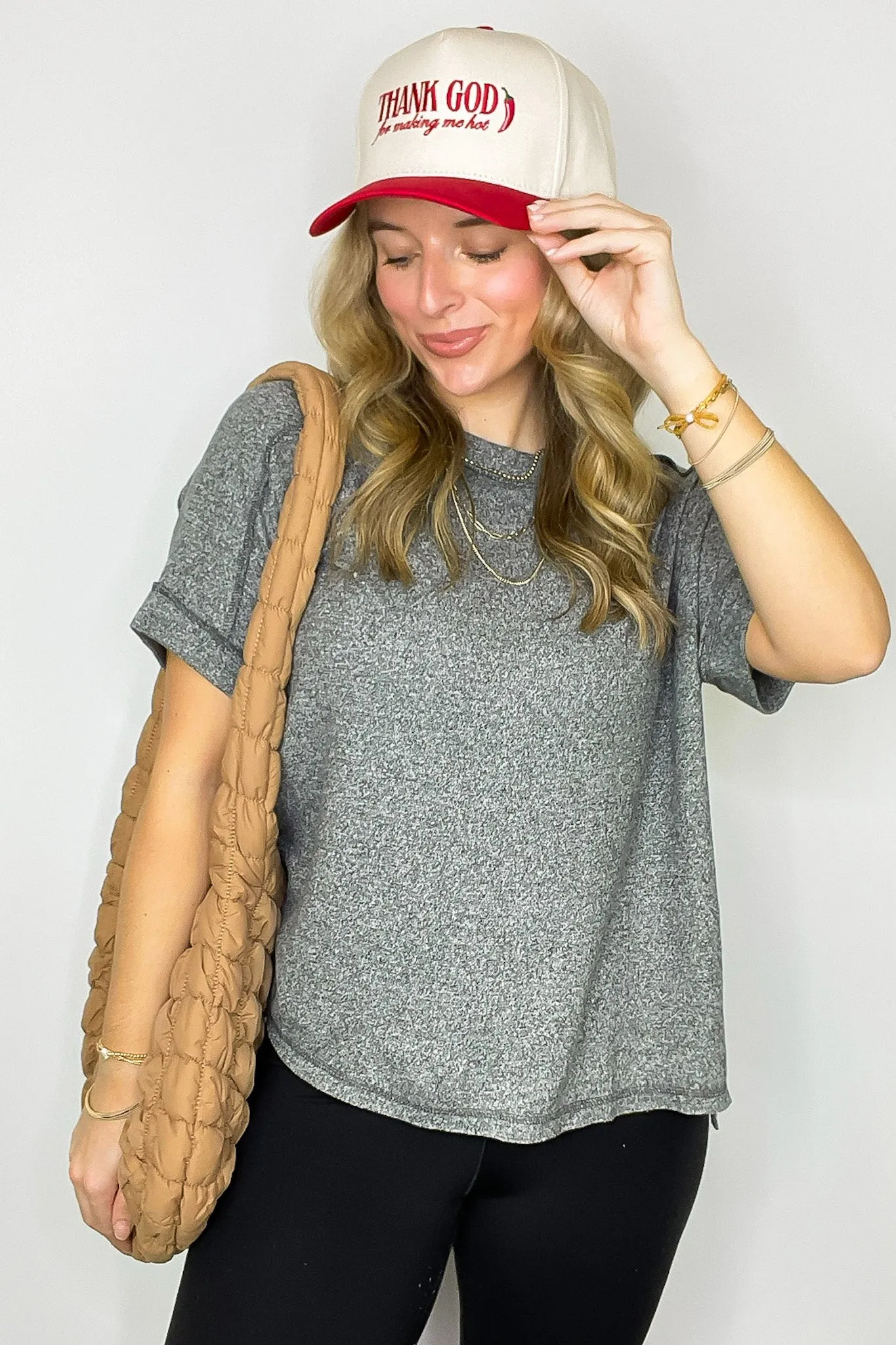 Sunday Muse Melange High Low Tee - BACK IN STOCK