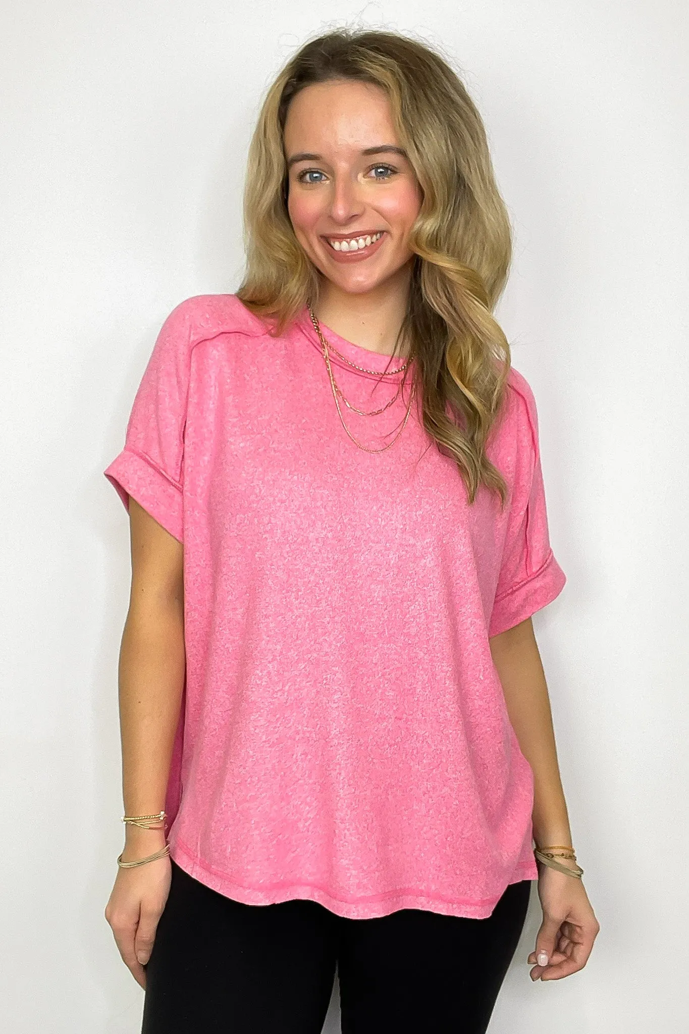 Sunday Muse Melange High Low Tee - BACK IN STOCK