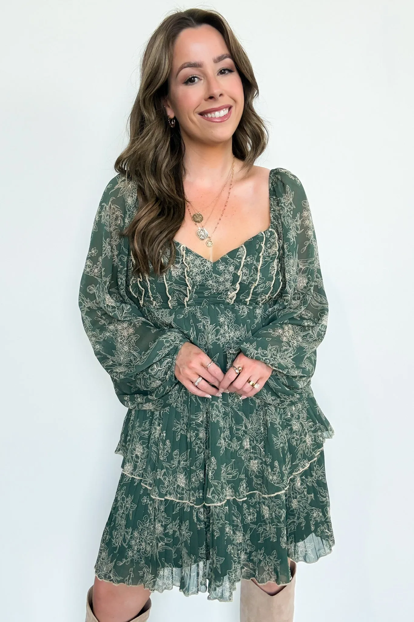 Sweet Beauty Floral Tiered Dress - FINAL SALE