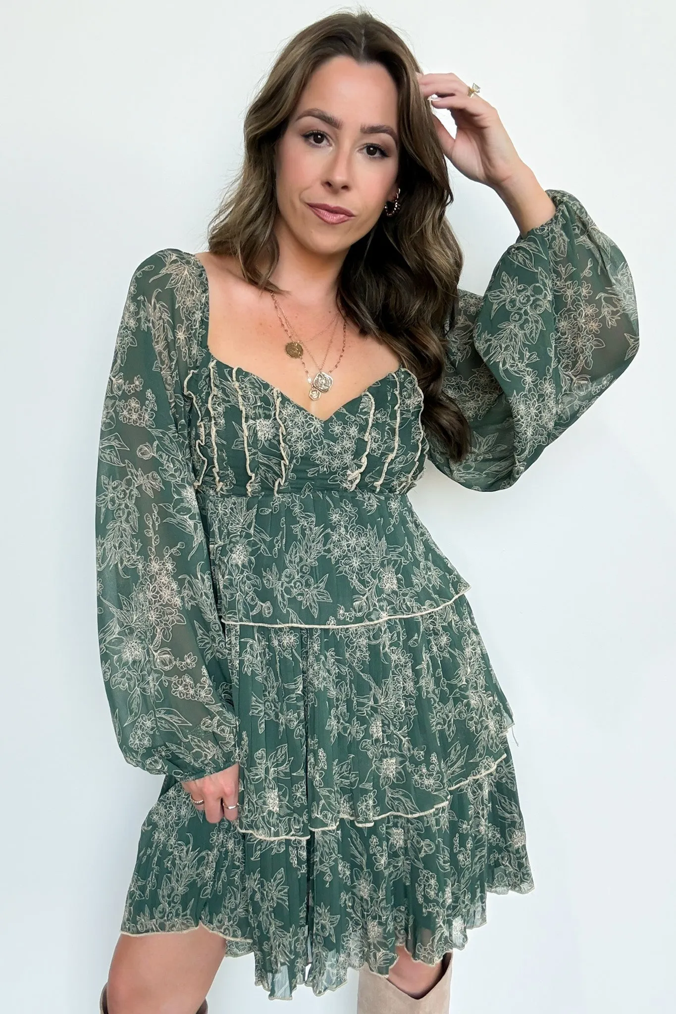 Sweet Beauty Floral Tiered Dress - FINAL SALE