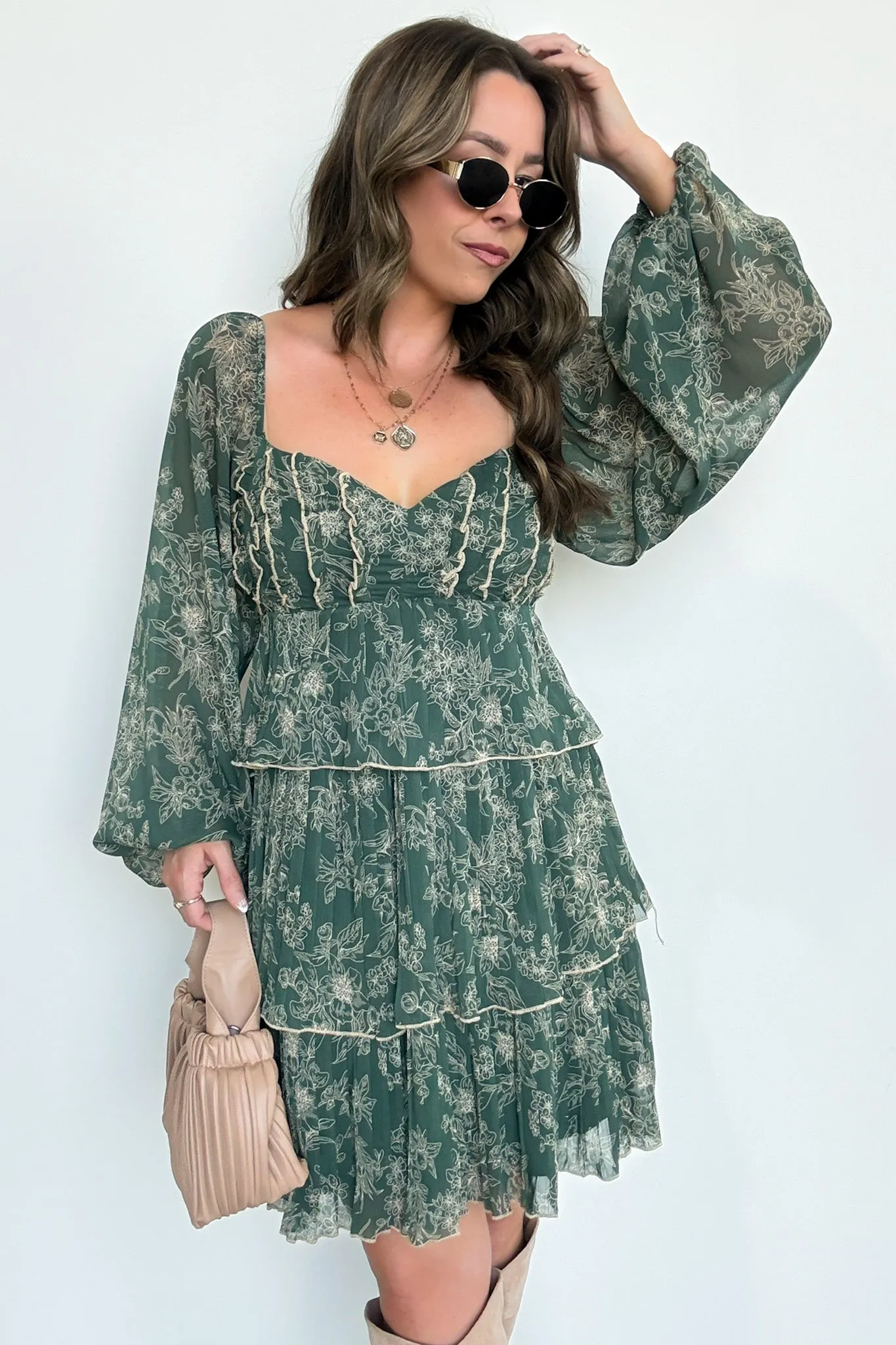 Sweet Beauty Floral Tiered Dress - FINAL SALE