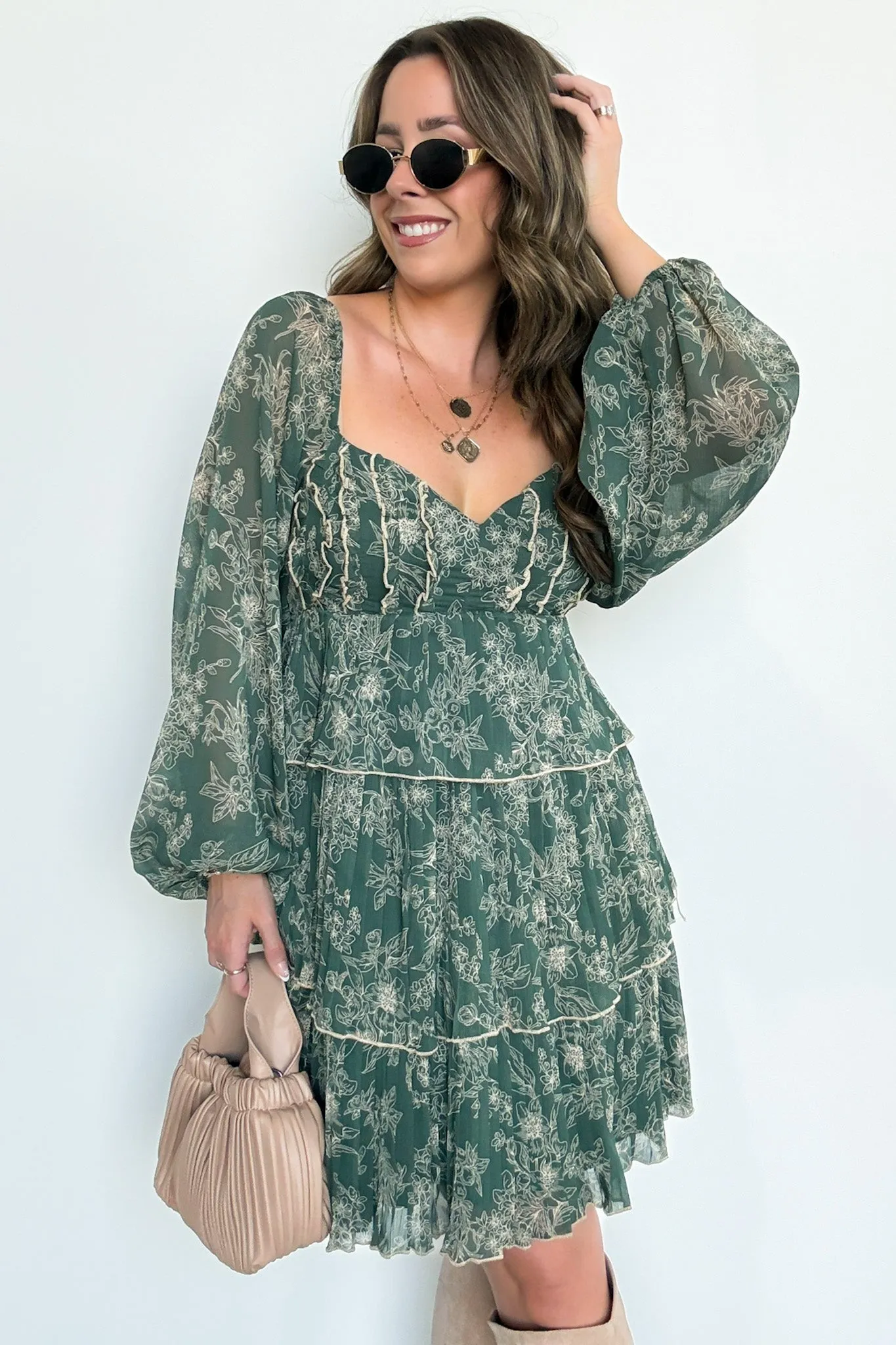 Sweet Beauty Floral Tiered Dress - FINAL SALE