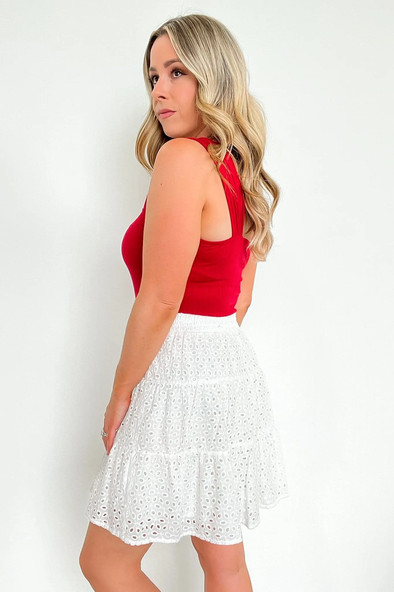 Sweet Getaway Eyelet Flowy Skirt - FINAL SALE