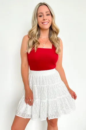 Sweet Getaway Eyelet Flowy Skirt - FINAL SALE