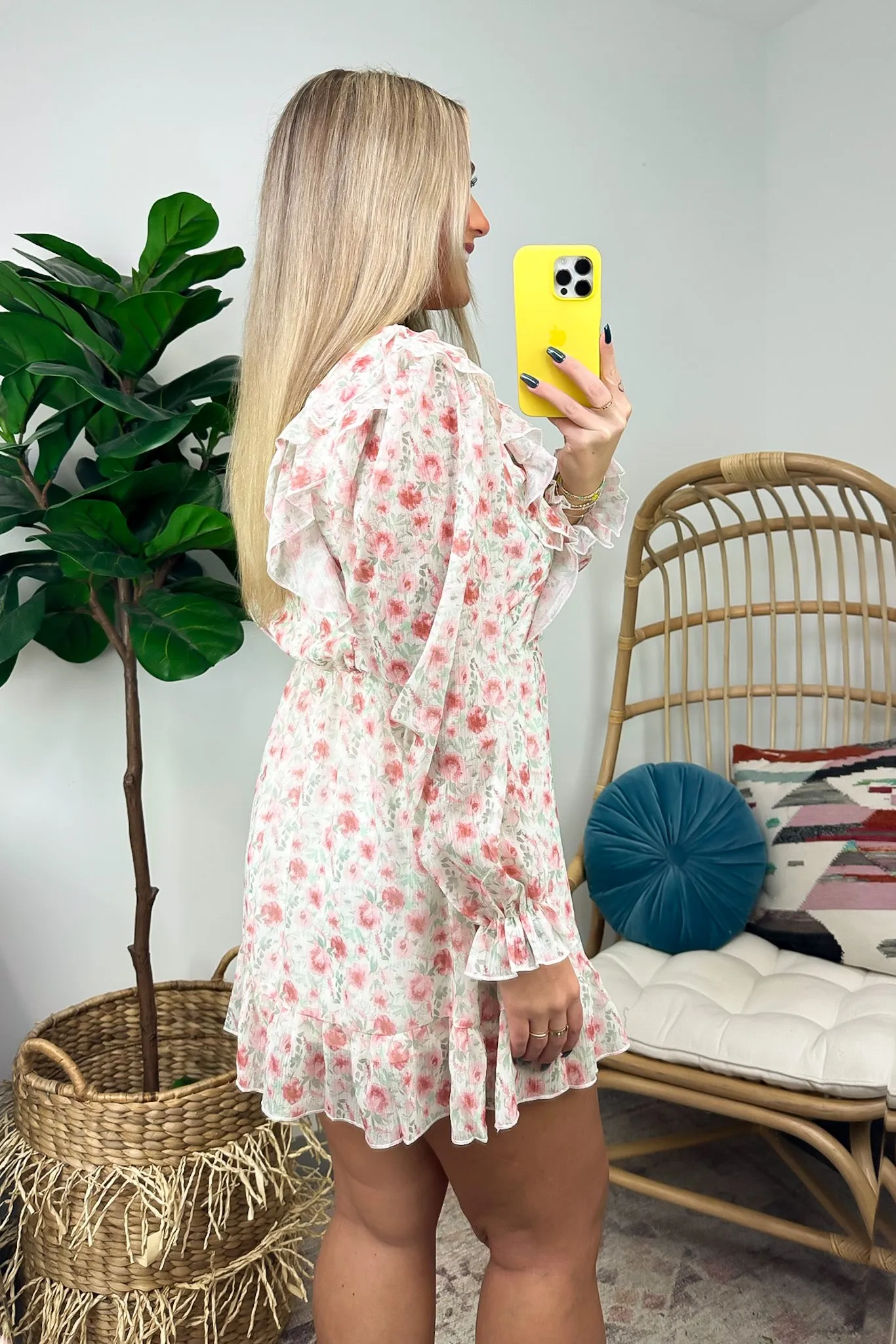 Sweet Impulse Floral Ruffled Dress - FINAL SALE