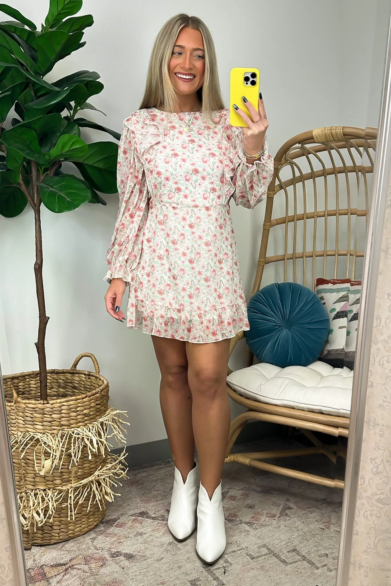 Sweet Impulse Floral Ruffled Dress - FINAL SALE
