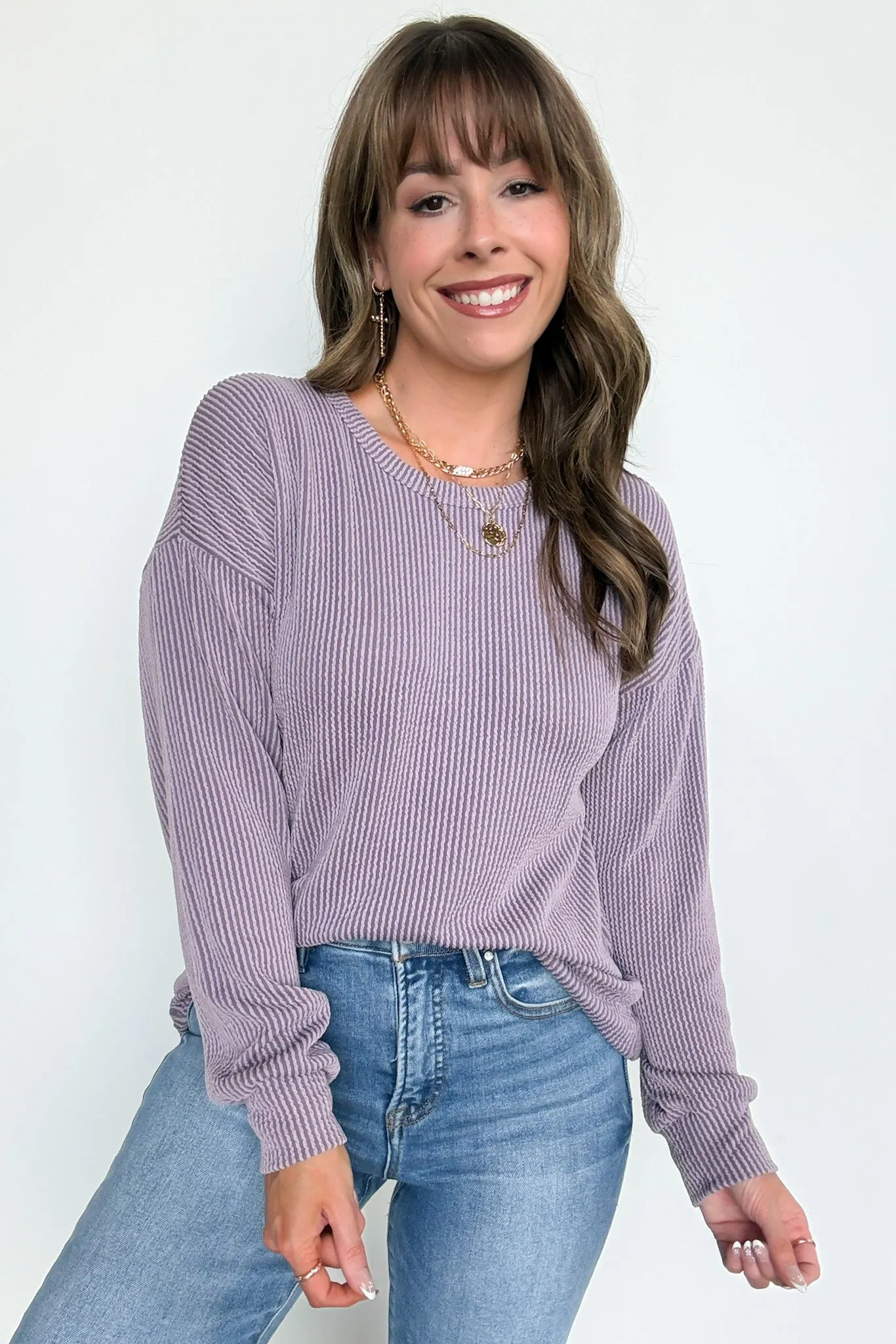 Taryn Ribbed Knit Puff Sleeve Top