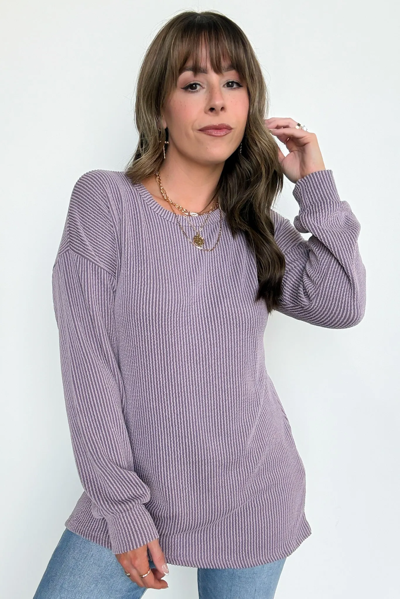 Taryn Ribbed Knit Puff Sleeve Top
