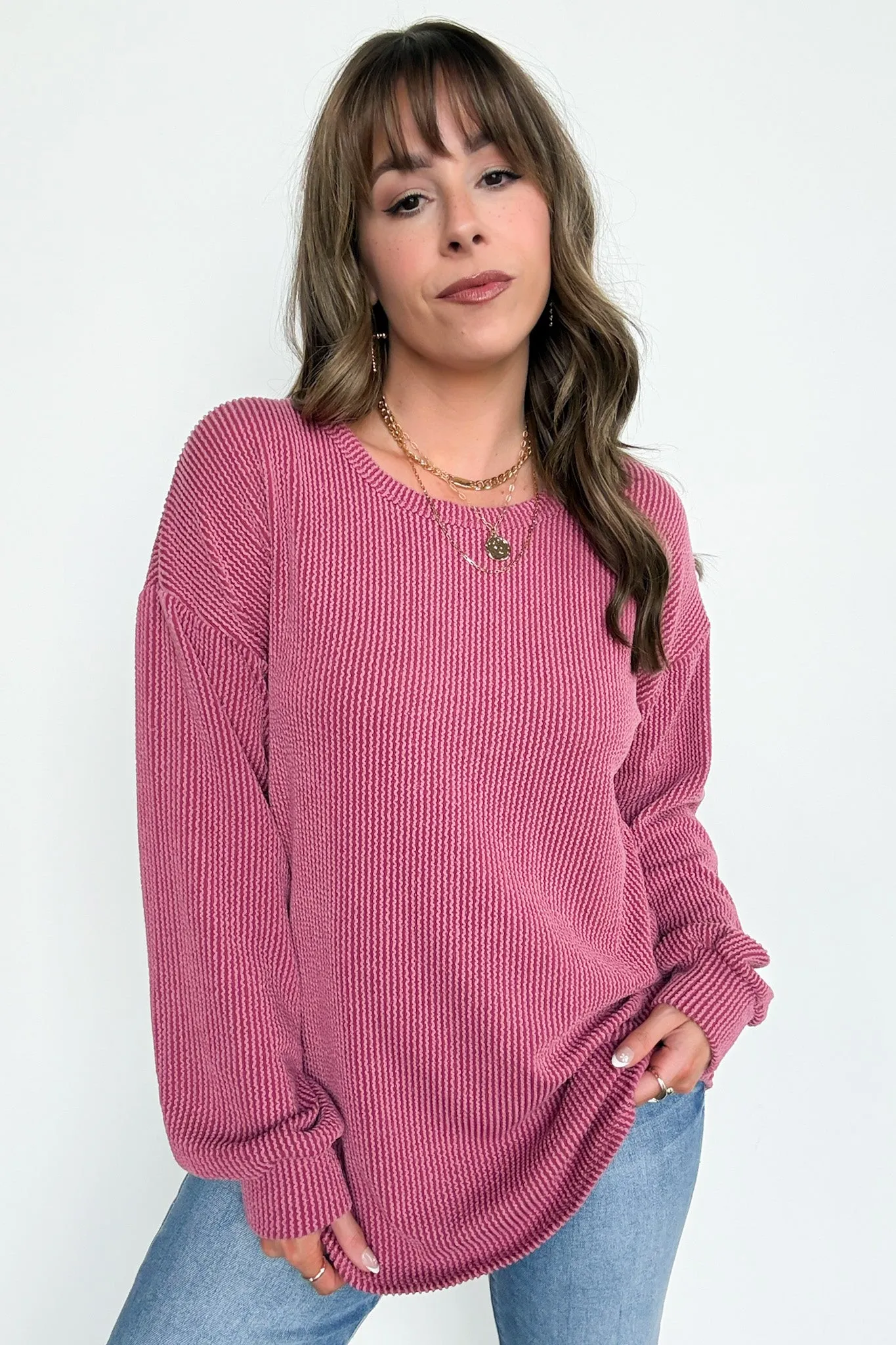 Taryn Ribbed Knit Puff Sleeve Top