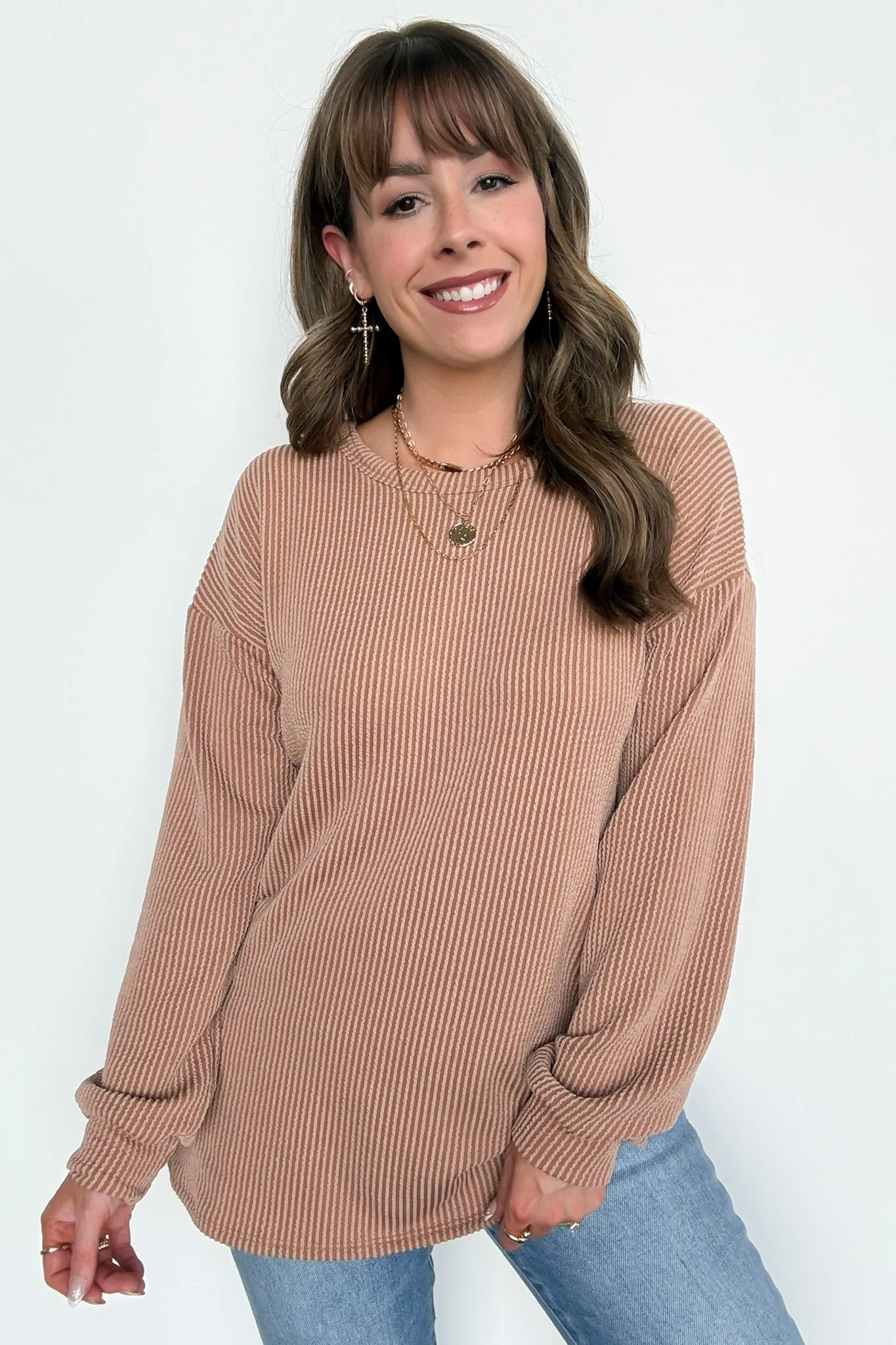 Taryn Ribbed Knit Puff Sleeve Top