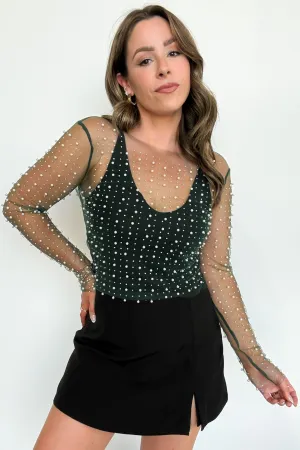 Tell Me More Metallic Mesh Top - FINAL SALE