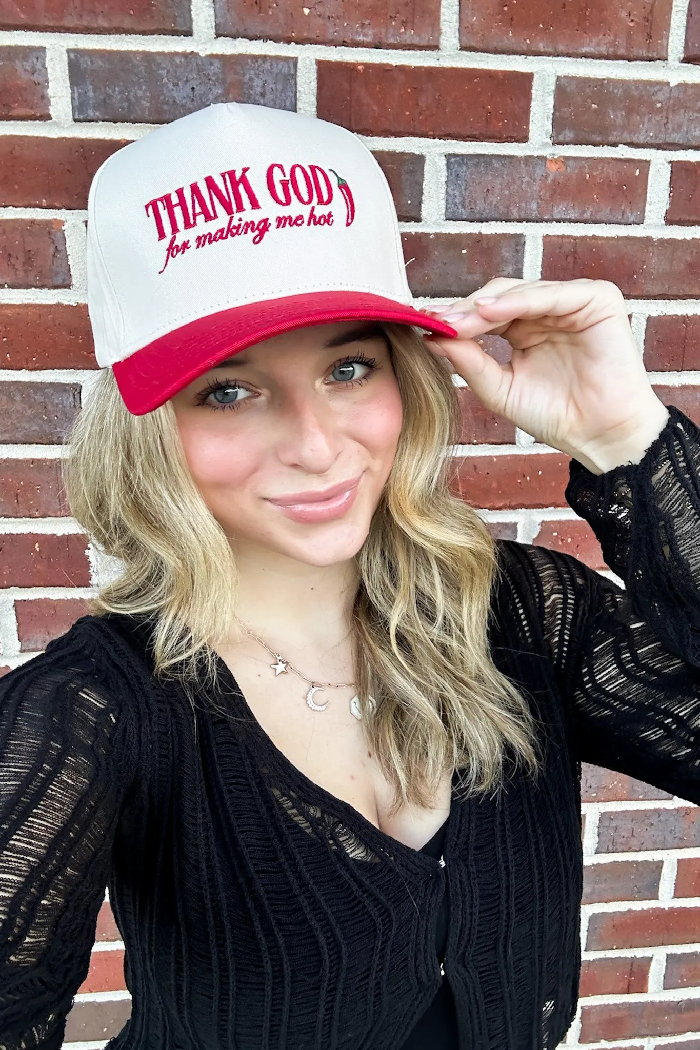Thank God Graphic Snapback Hat