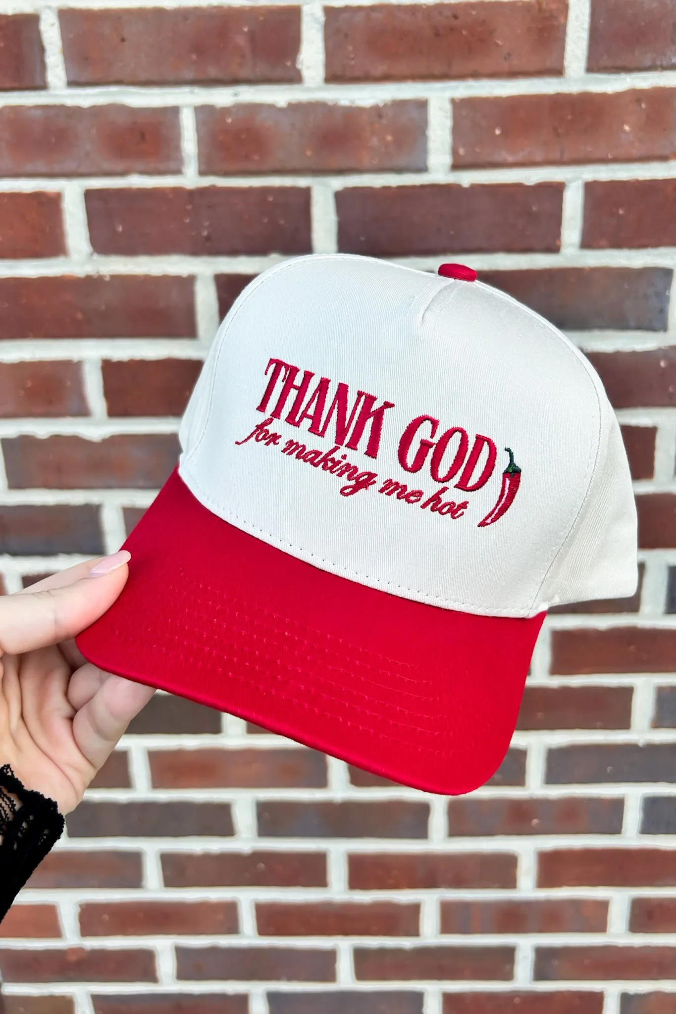 Thank God Graphic Snapback Hat