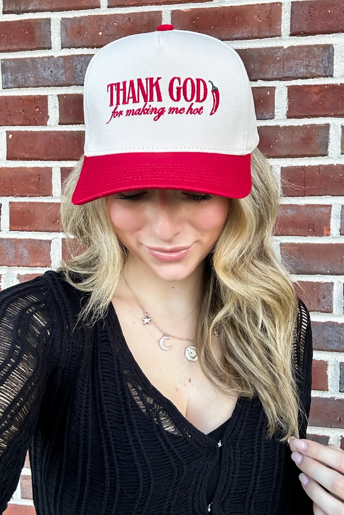 Thank God Graphic Snapback Hat