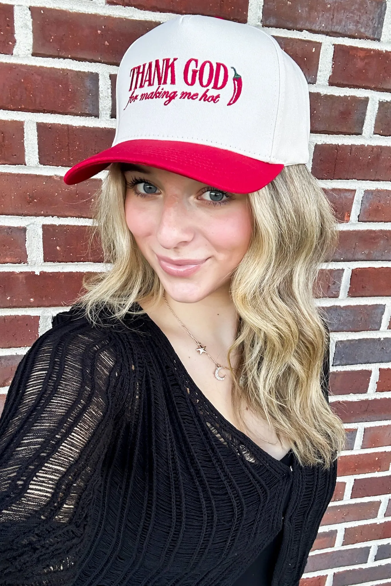 Thank God Graphic Snapback Hat