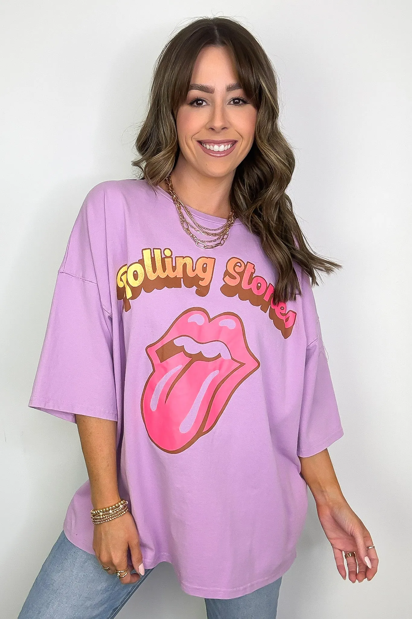 The Rolling Stones Oversized Graphic Tee