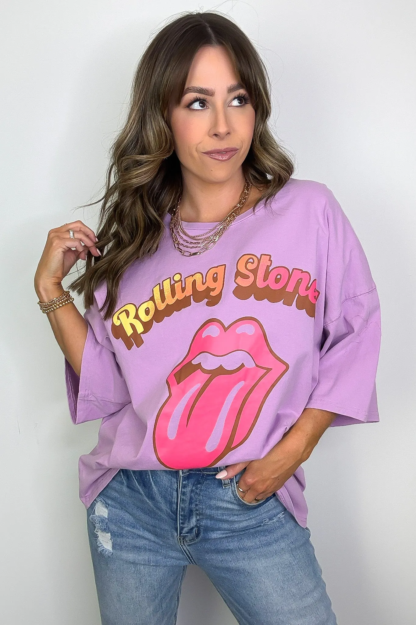 The Rolling Stones Oversized Graphic Tee