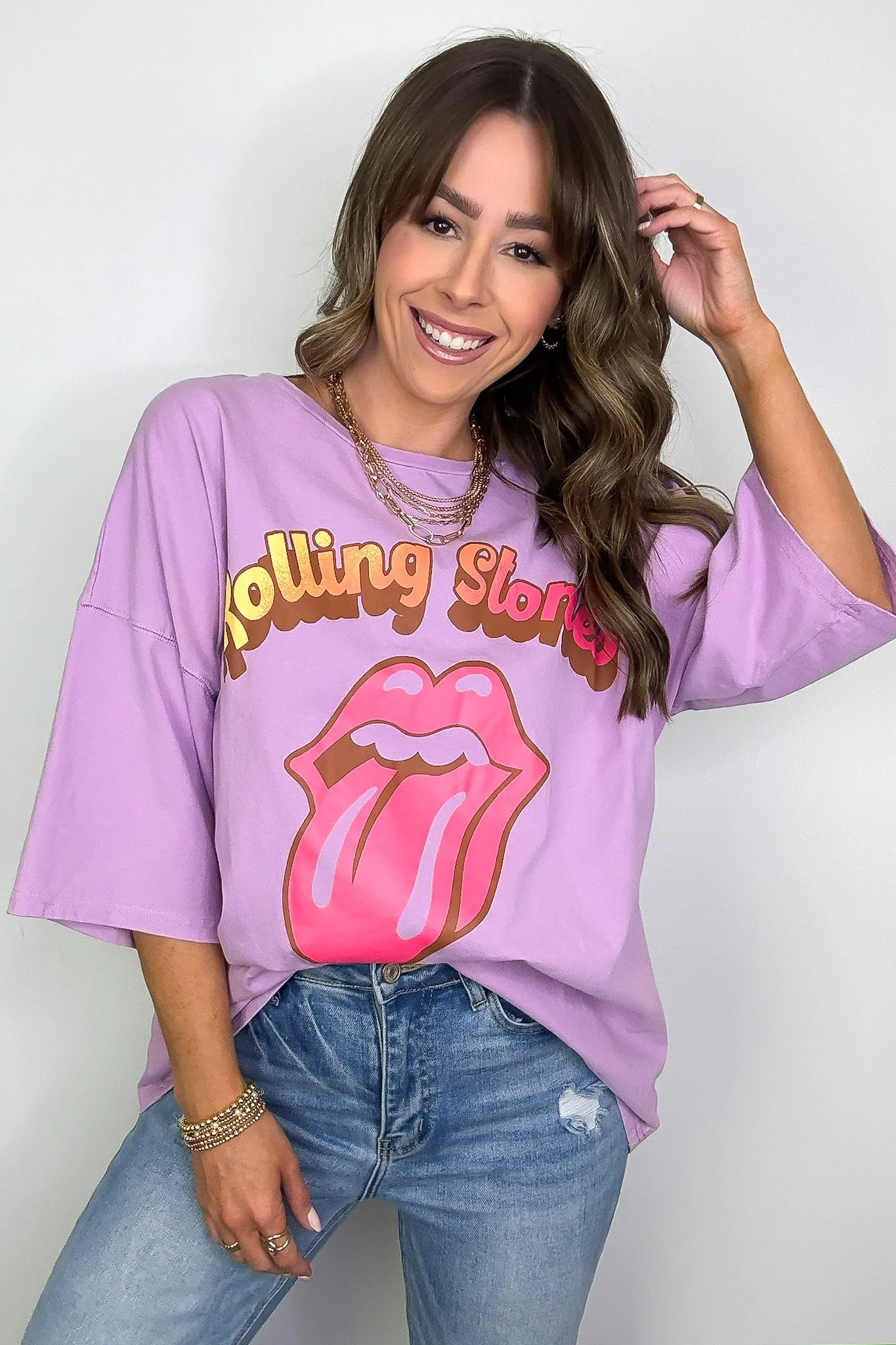 The Rolling Stones Oversized Graphic Tee