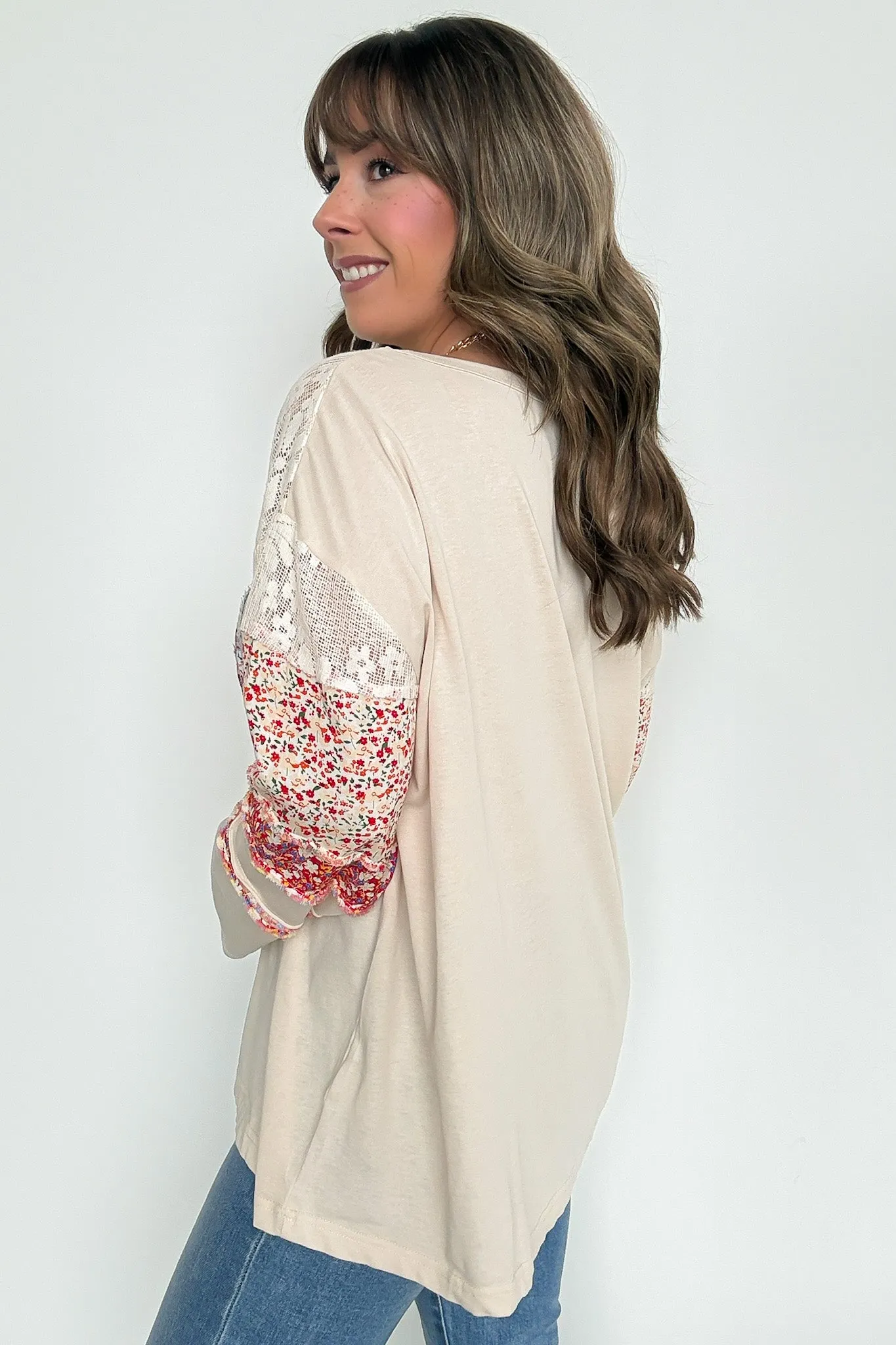 Thriving Energy Peace Sign Flower Top