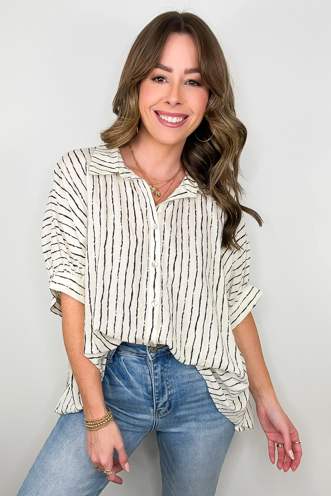 Timeless Charm Flowy Blouse Top