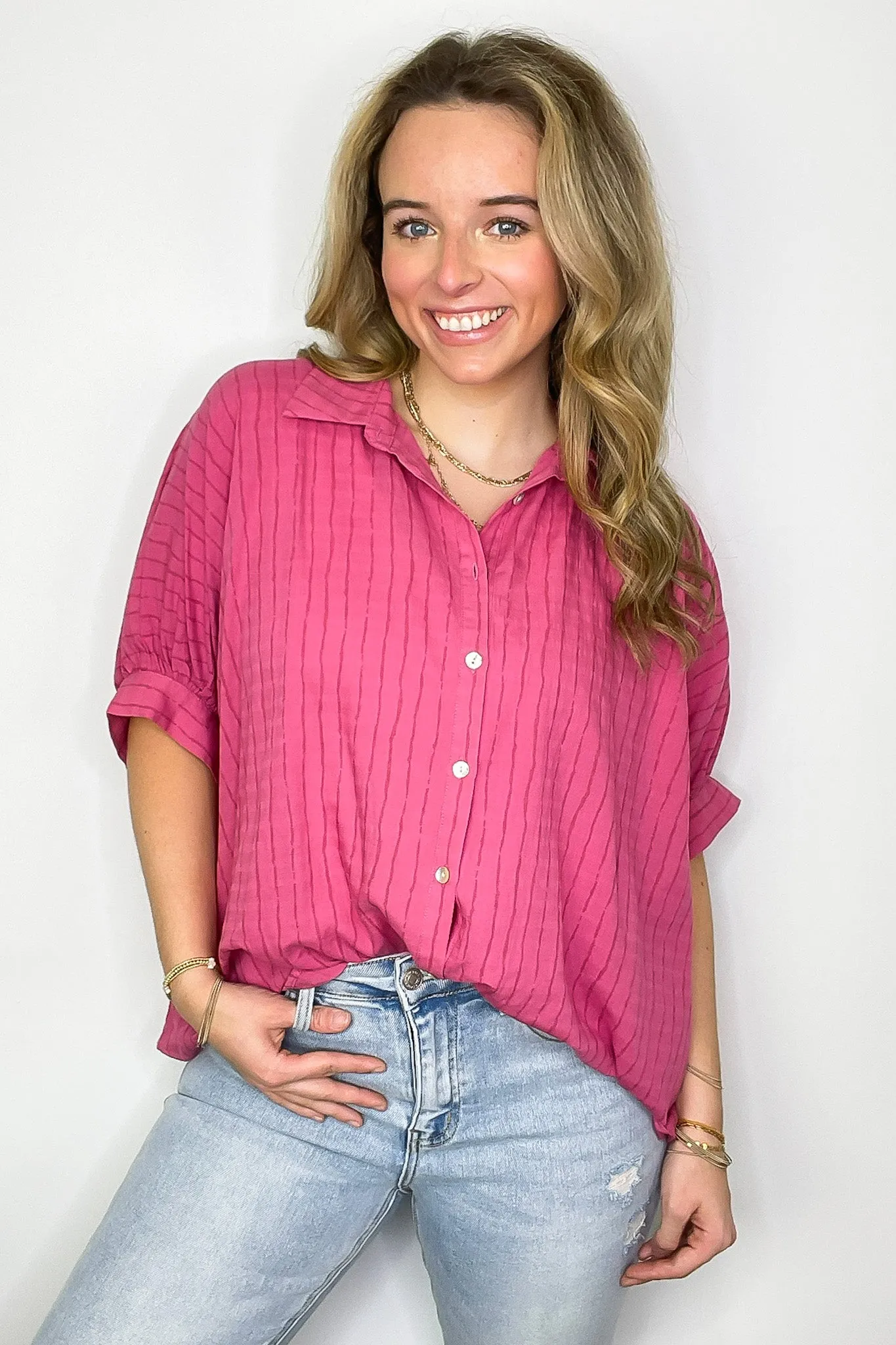 Timeless Charm Flowy Blouse Top