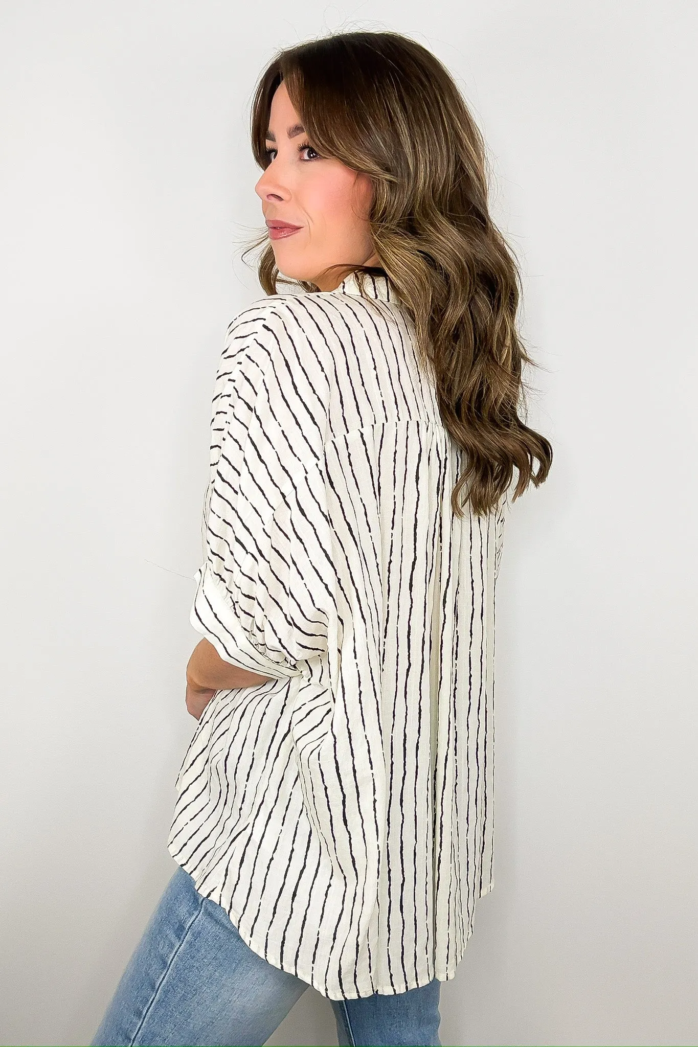 Timeless Charm Flowy Blouse Top