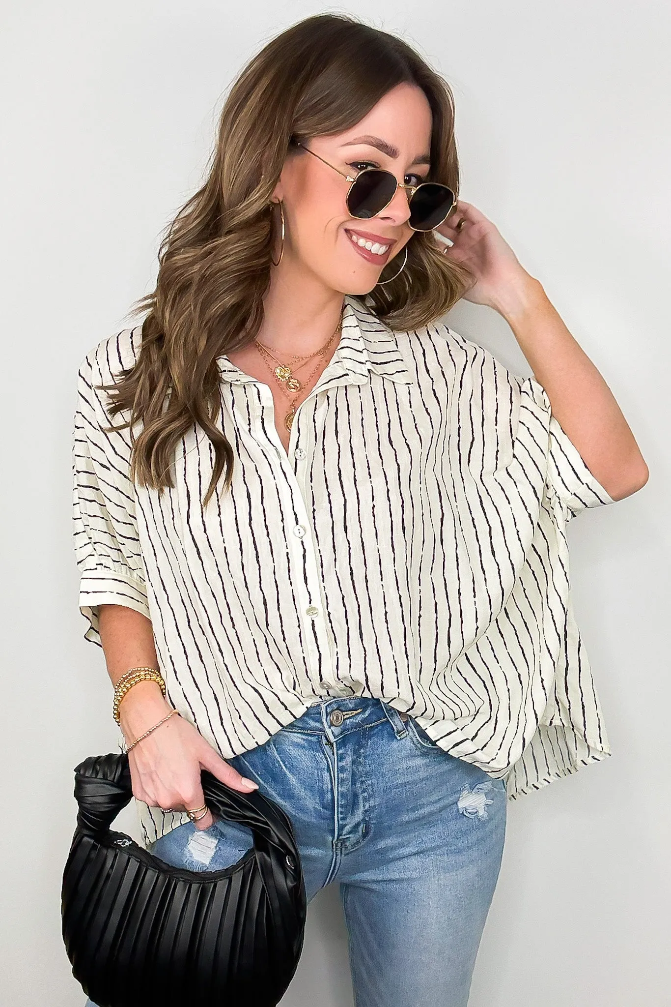 Timeless Charm Flowy Blouse Top
