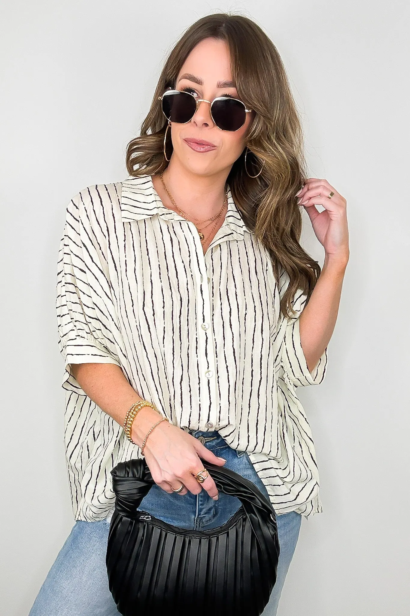 Timeless Charm Flowy Blouse Top