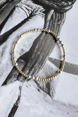 Trina Two Tone Beaded Bracelet