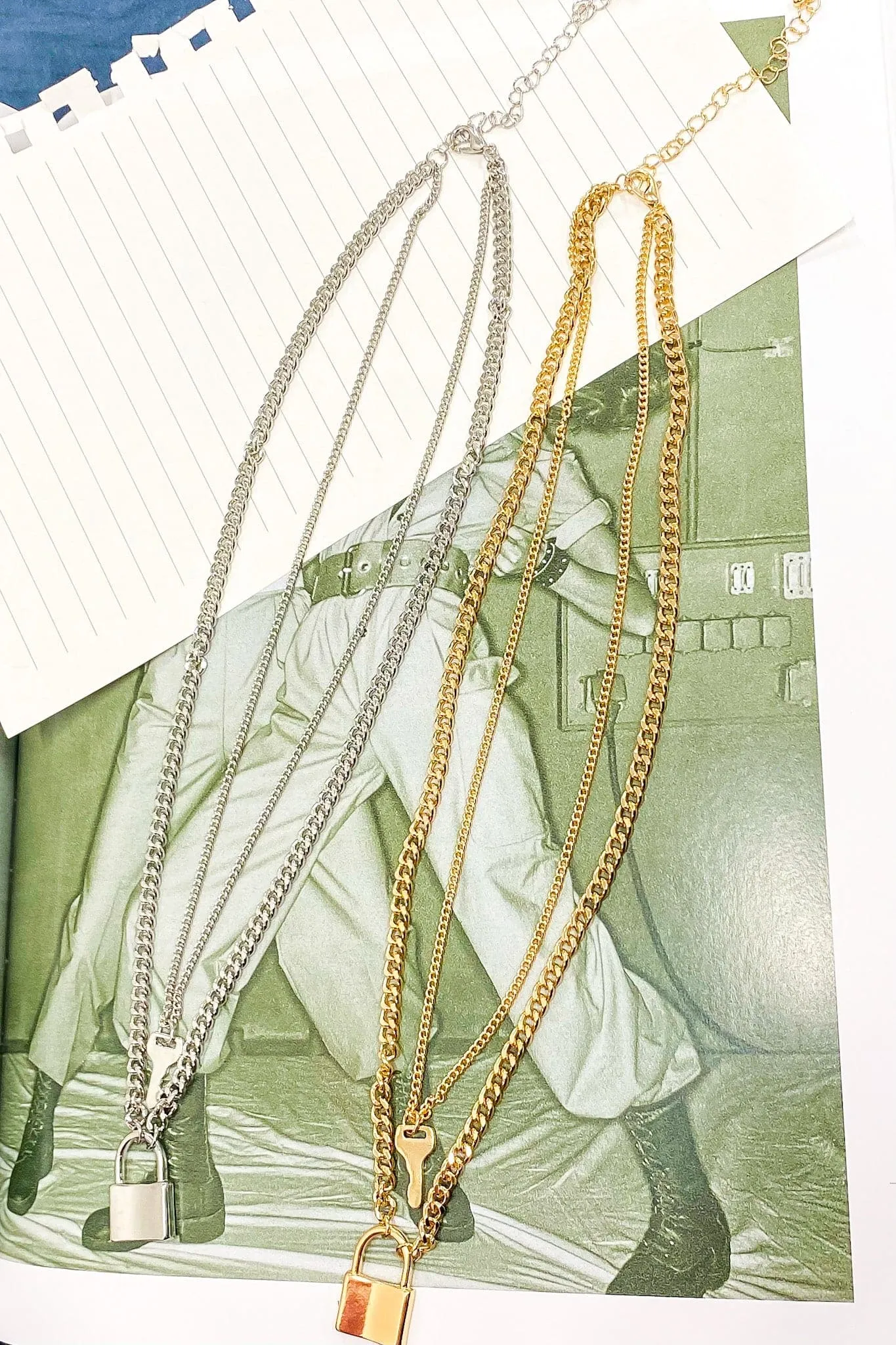 Under Lock and Key Layered Necklace - BACK IN STOCK