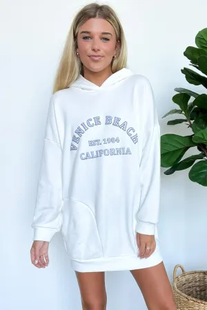 Venice Beach Graphic Hoodie Sweatshirt Dress - FINAL SALE