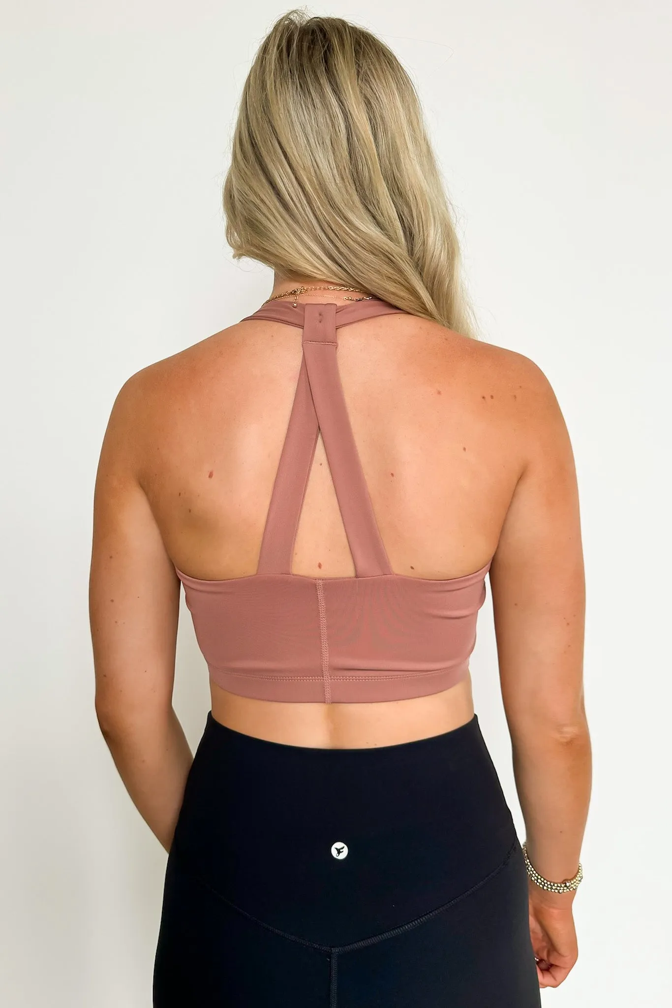 Visaliah Active Crop Halter Top