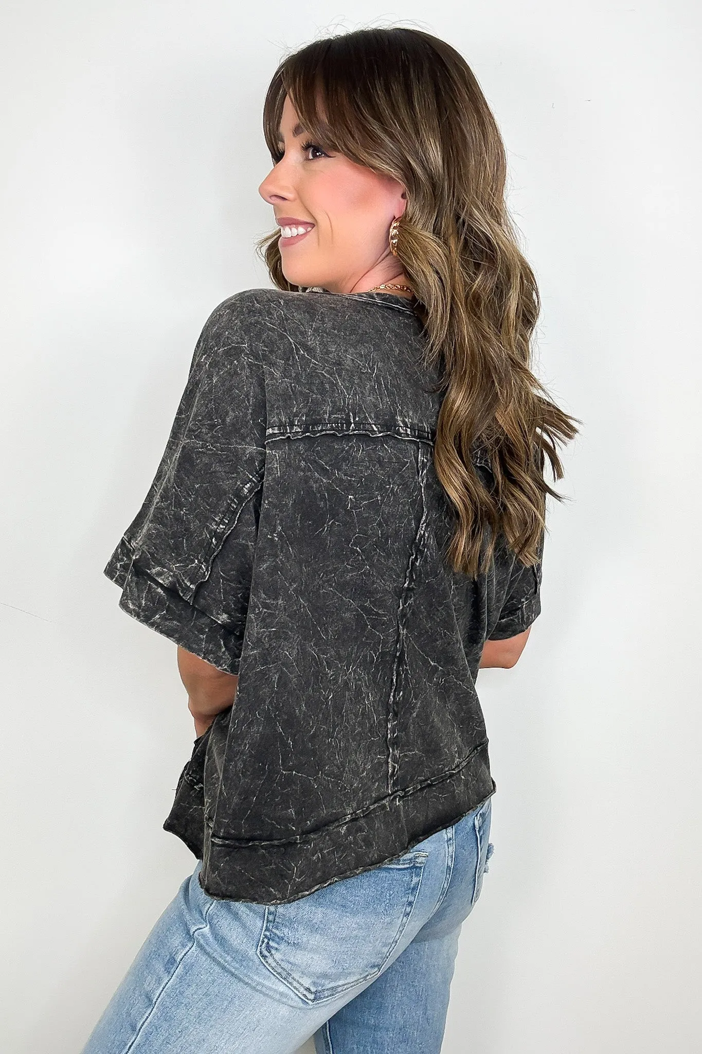 Vivid Aura Mineral Wash Oversized Tee - BACK IN STOCK