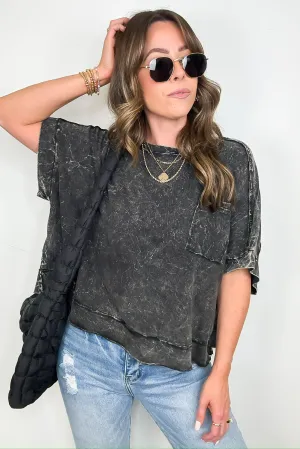 Vivid Aura Mineral Wash Oversized Tee - BACK IN STOCK