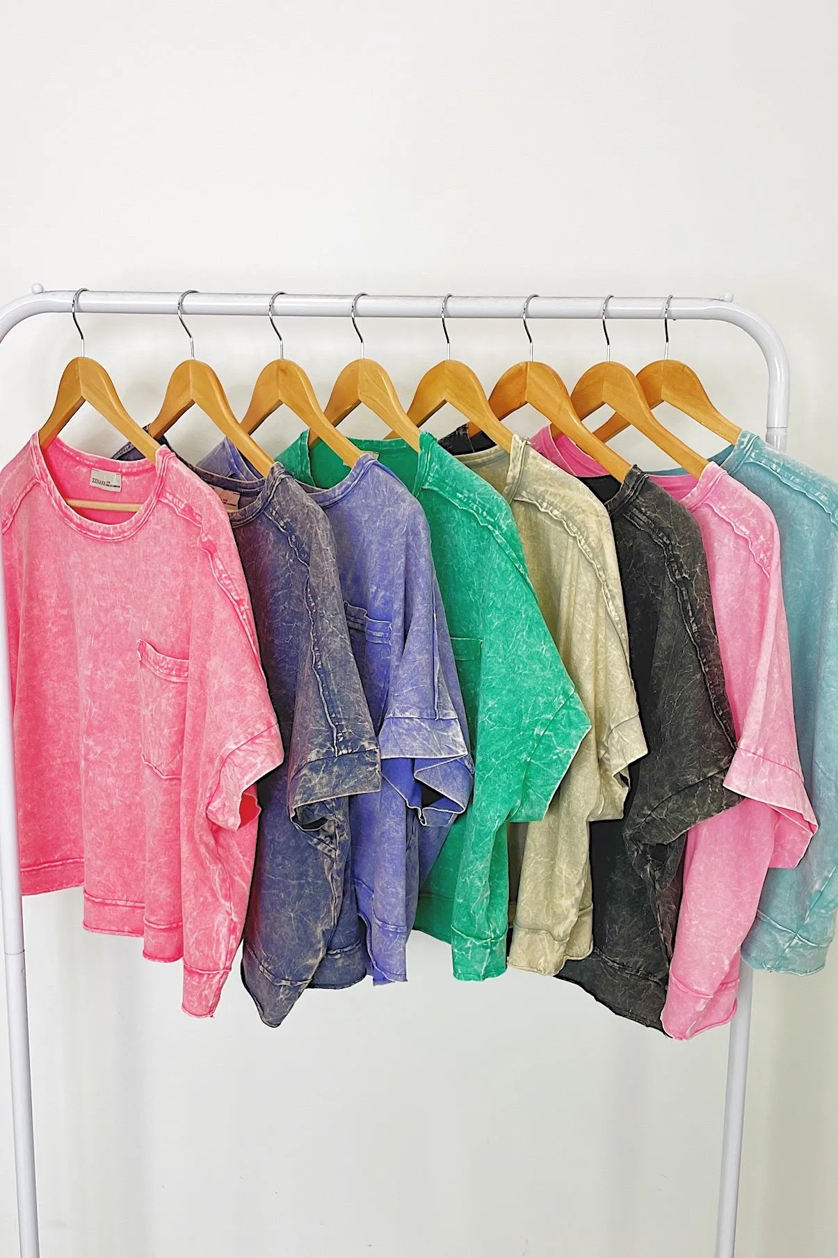 Vivid Aura Mineral Wash Oversized Tee - BACK IN STOCK