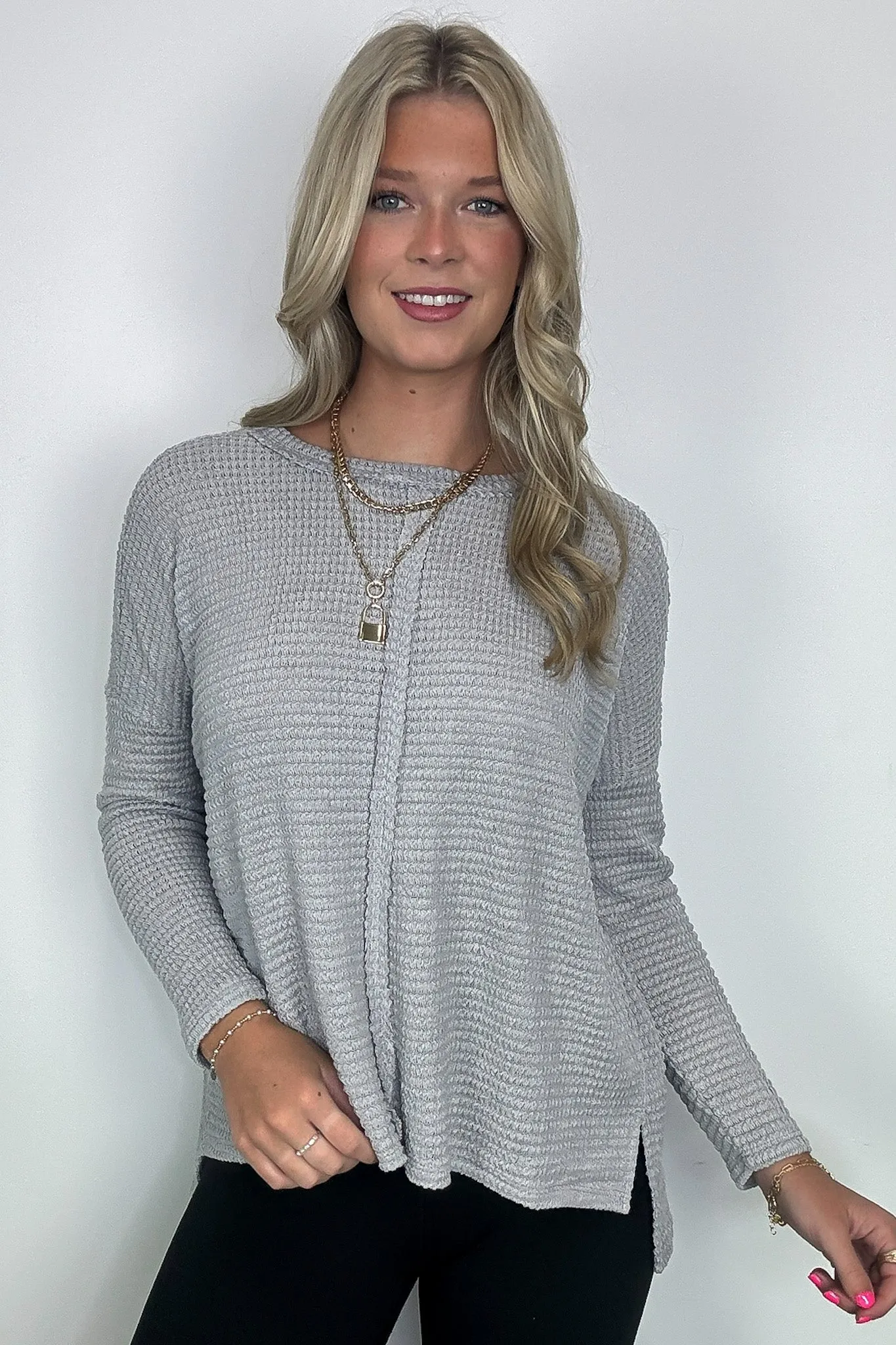 Wanderlight Jacquard Knit Dolman Sleeve Top