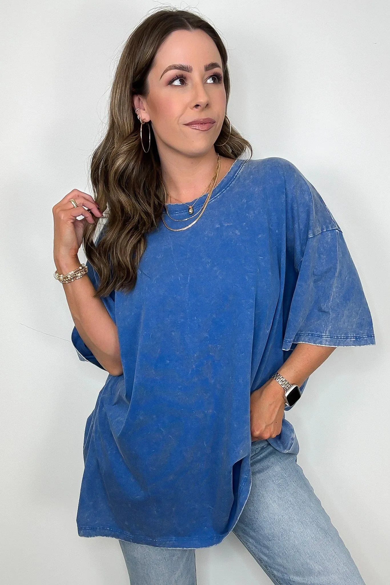 Weekend Awaits Mineral Wash Oversized Top - BACK IN STOCK