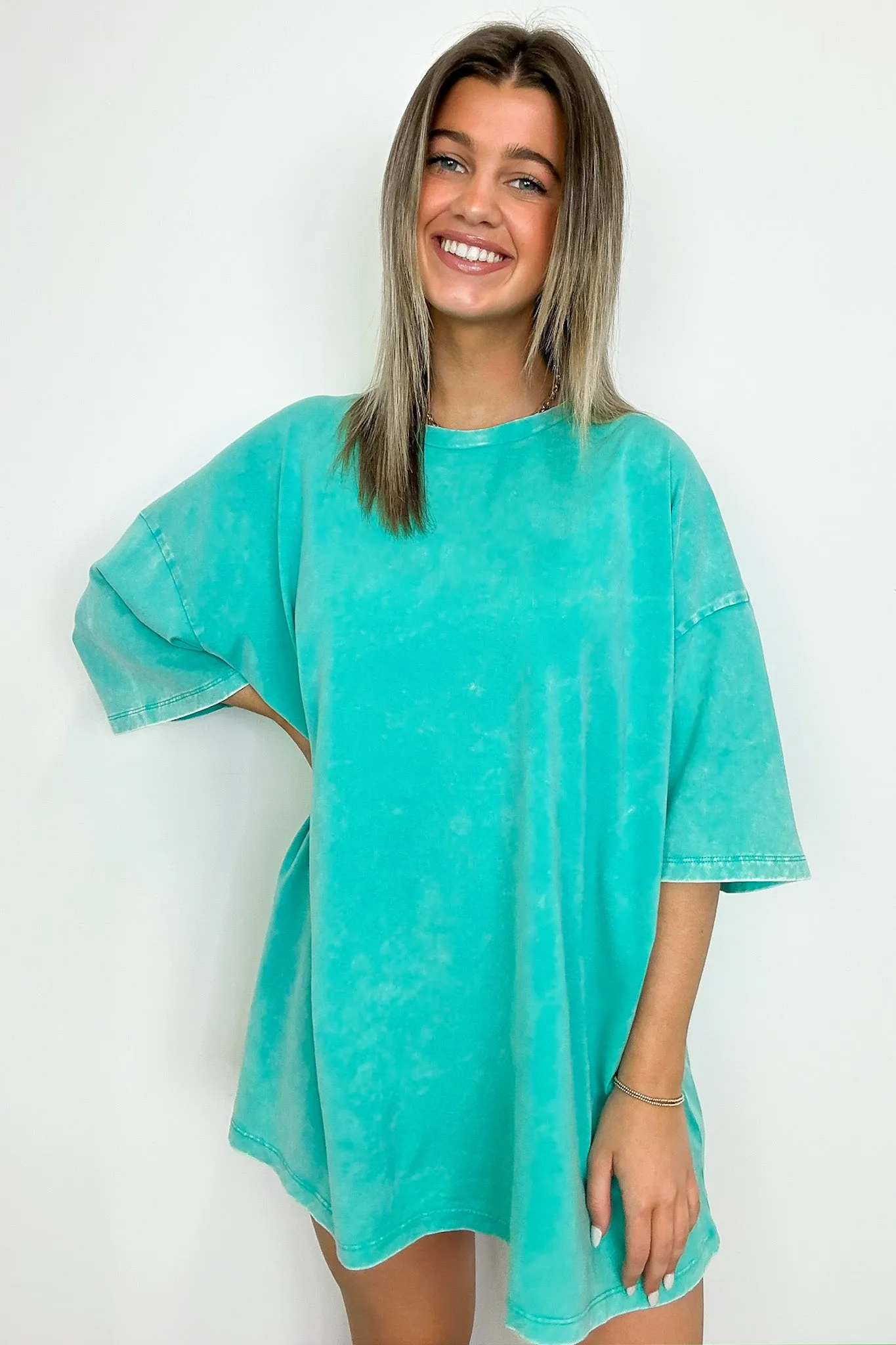 Weekend Awaits Mineral Wash Oversized Top - BACK IN STOCK
