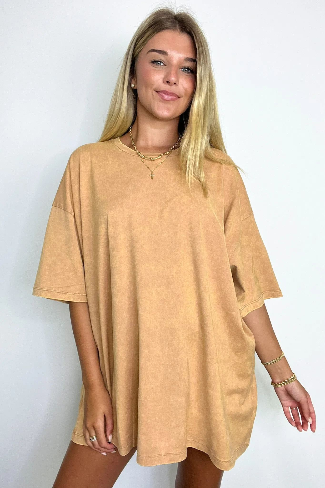Weekend Awaits Mineral Wash Oversized Top - BACK IN STOCK