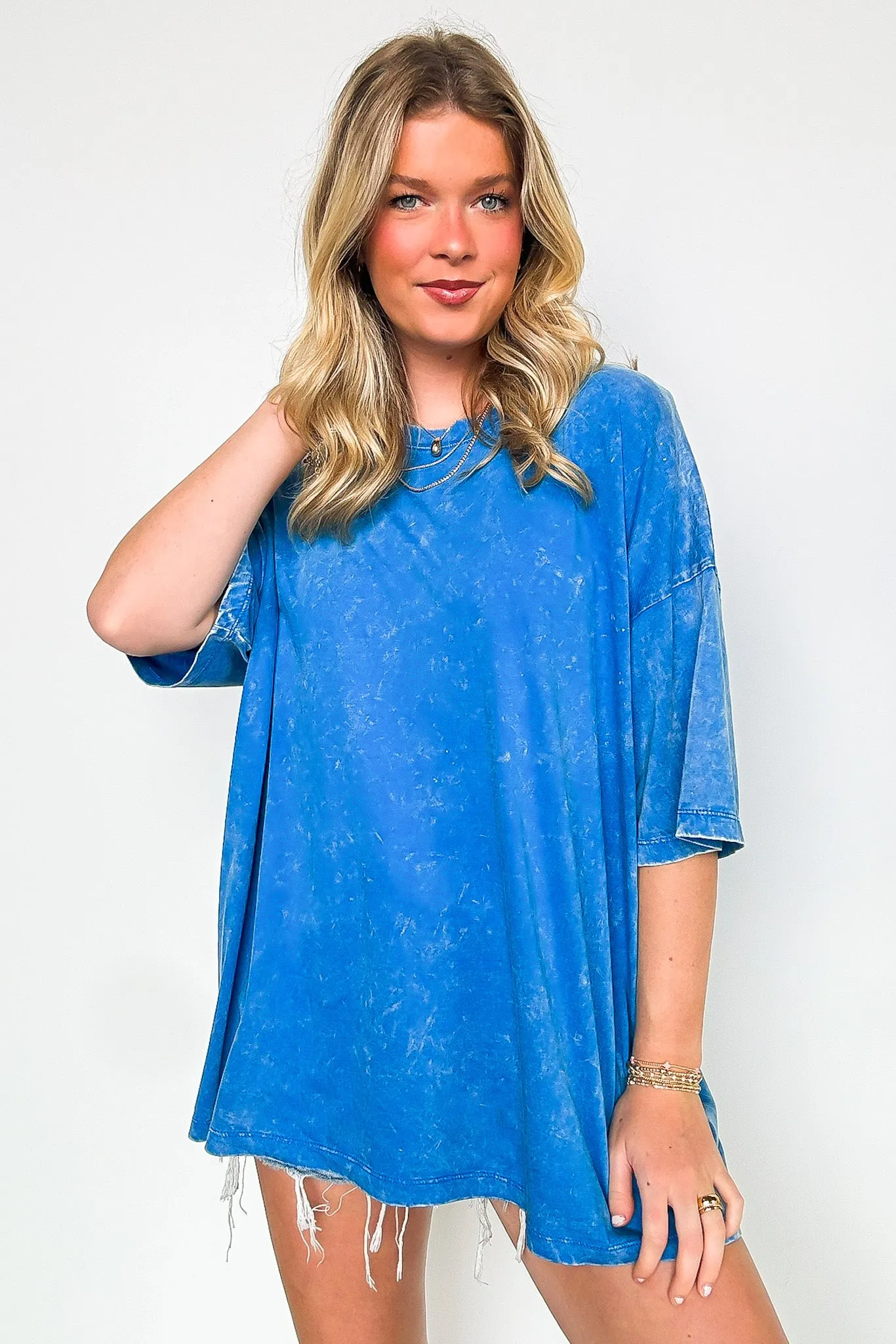 Weekend Awaits Mineral Wash Oversized Top - BACK IN STOCK