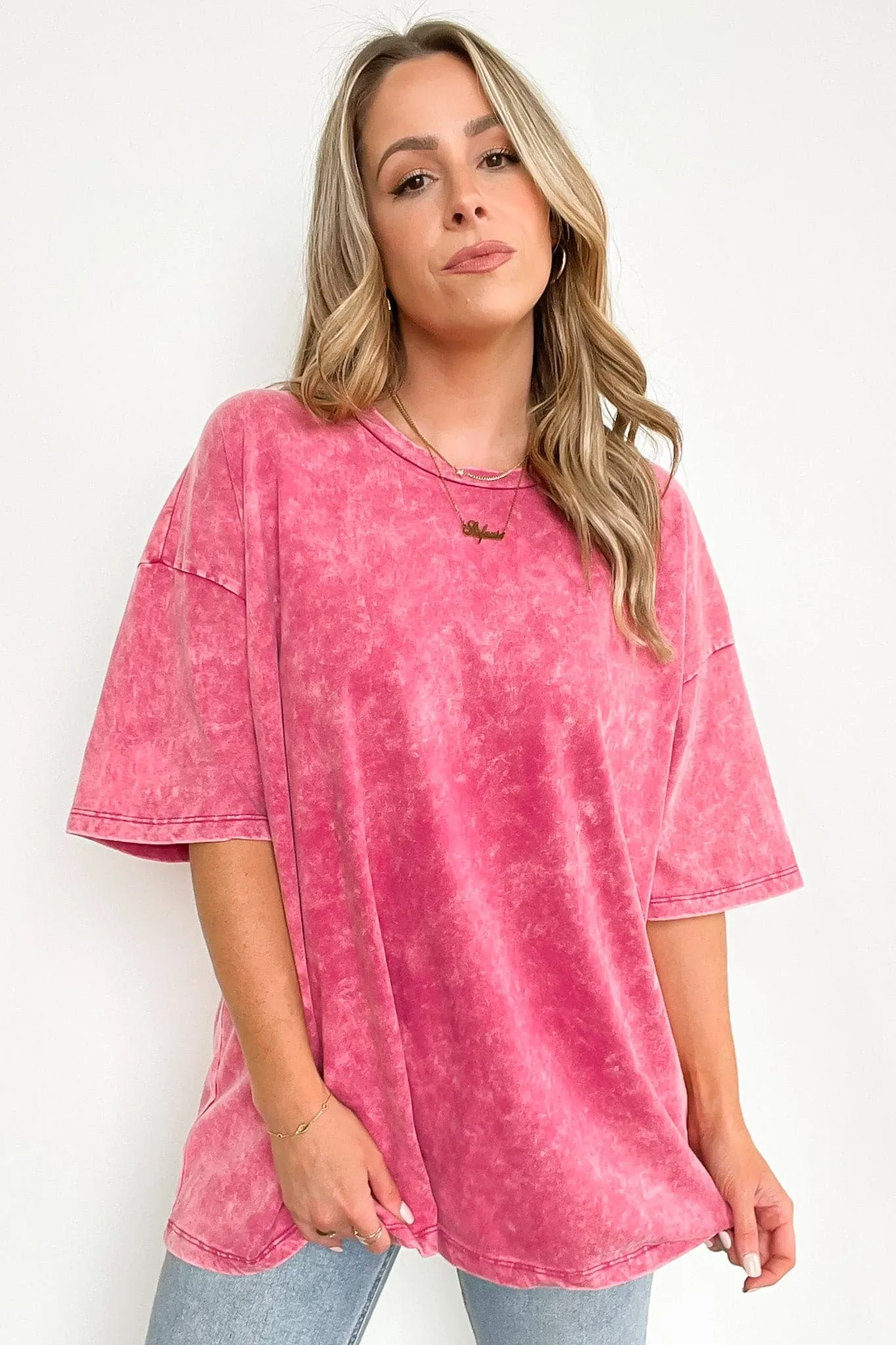 Weekend Awaits Mineral Wash Oversized Top - BACK IN STOCK