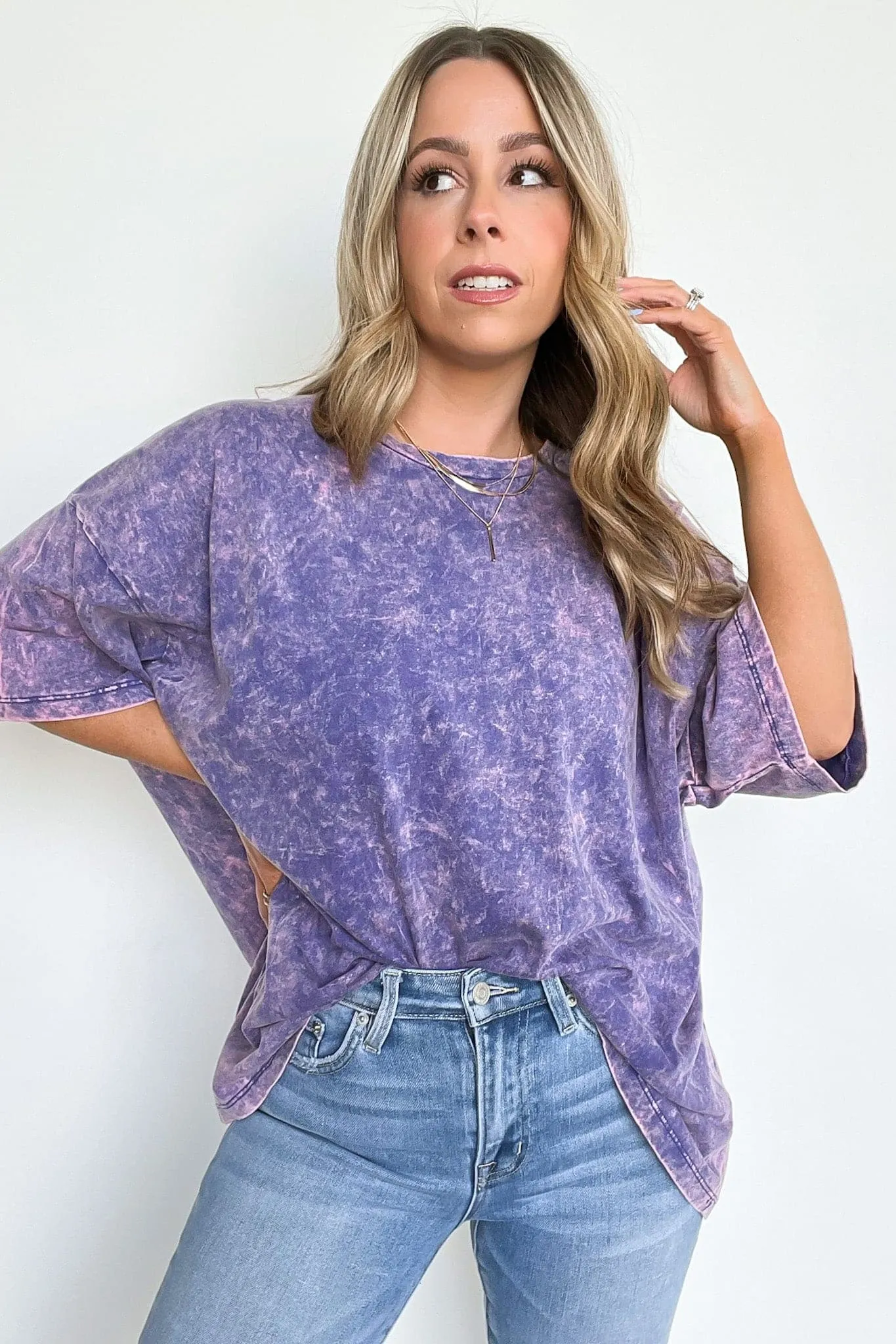 Weekend Awaits Mineral Wash Oversized Top - BACK IN STOCK