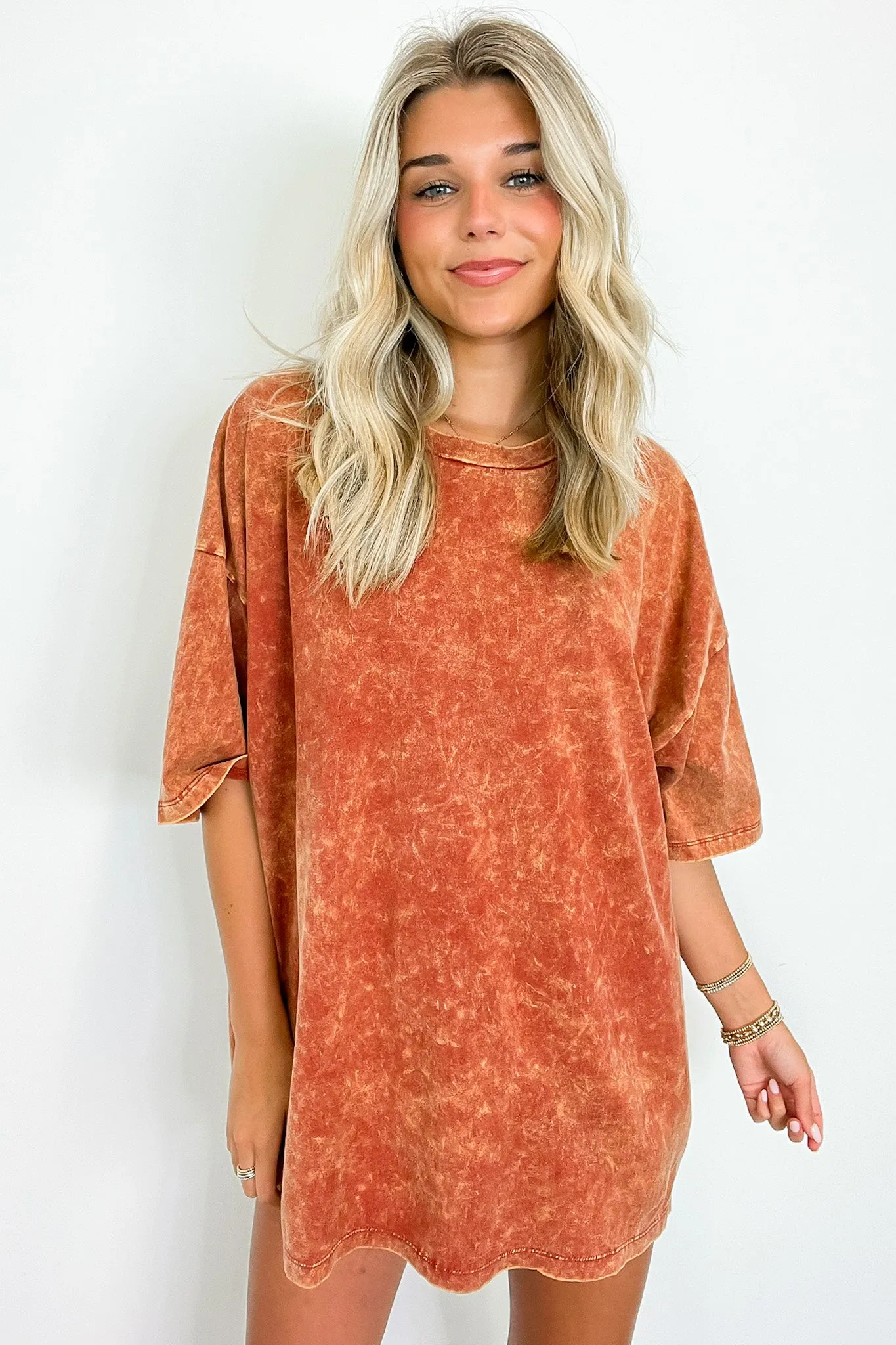 Weekend Awaits Mineral Wash Oversized Top - BACK IN STOCK