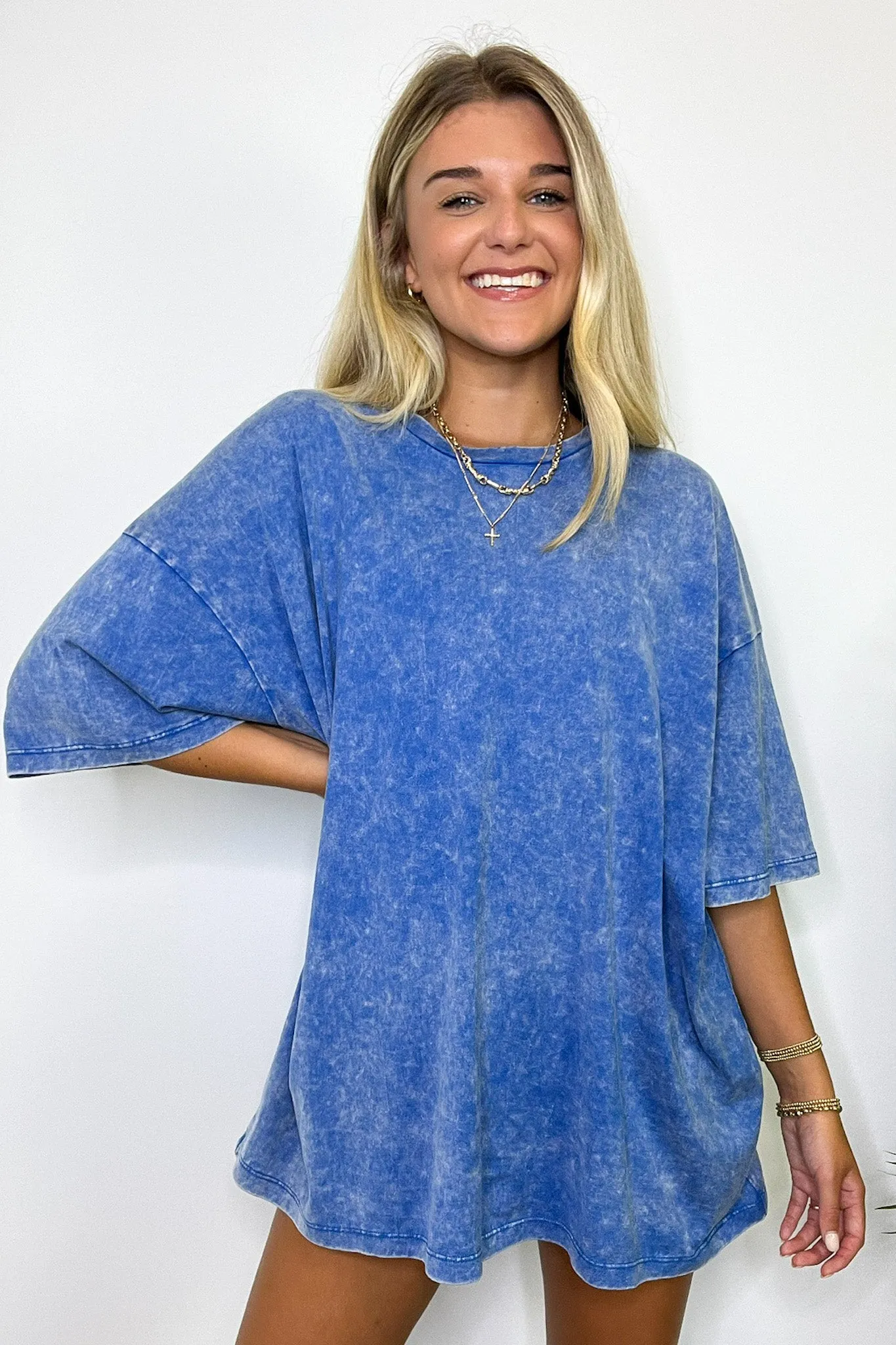 Weekend Awaits Mineral Wash Oversized Top - BACK IN STOCK