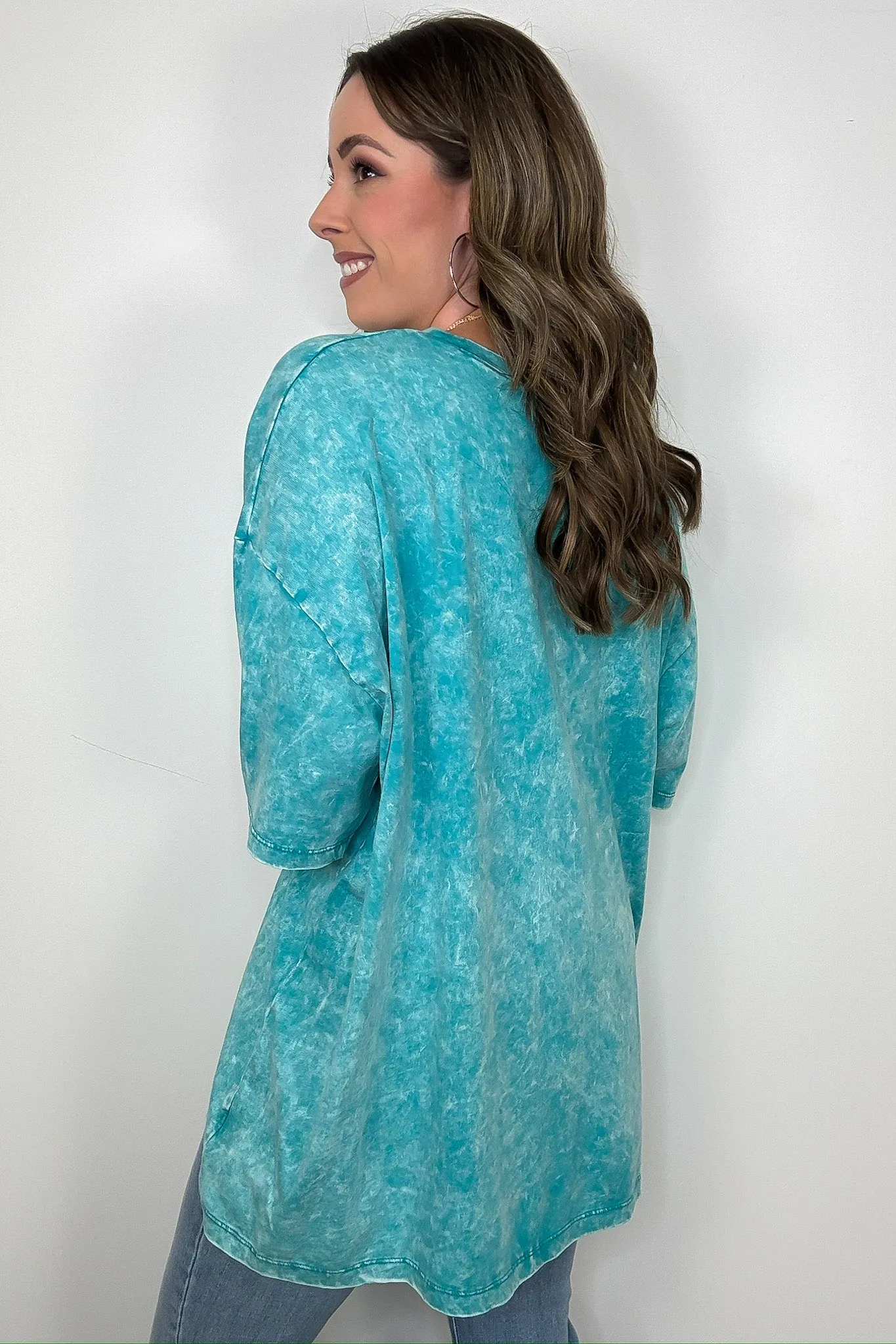 Weekend Awaits Mineral Wash Oversized Top - BACK IN STOCK