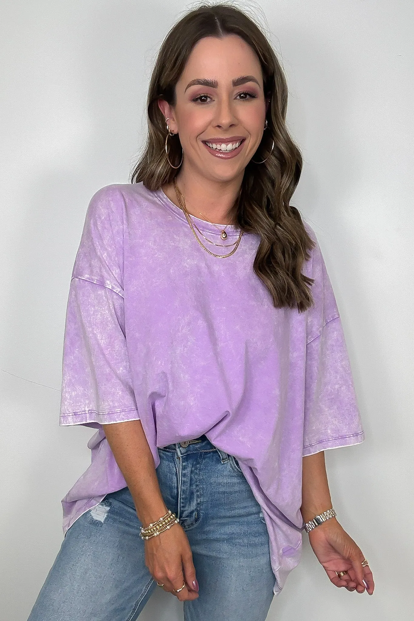 Weekend Awaits Mineral Wash Oversized Top - BACK IN STOCK