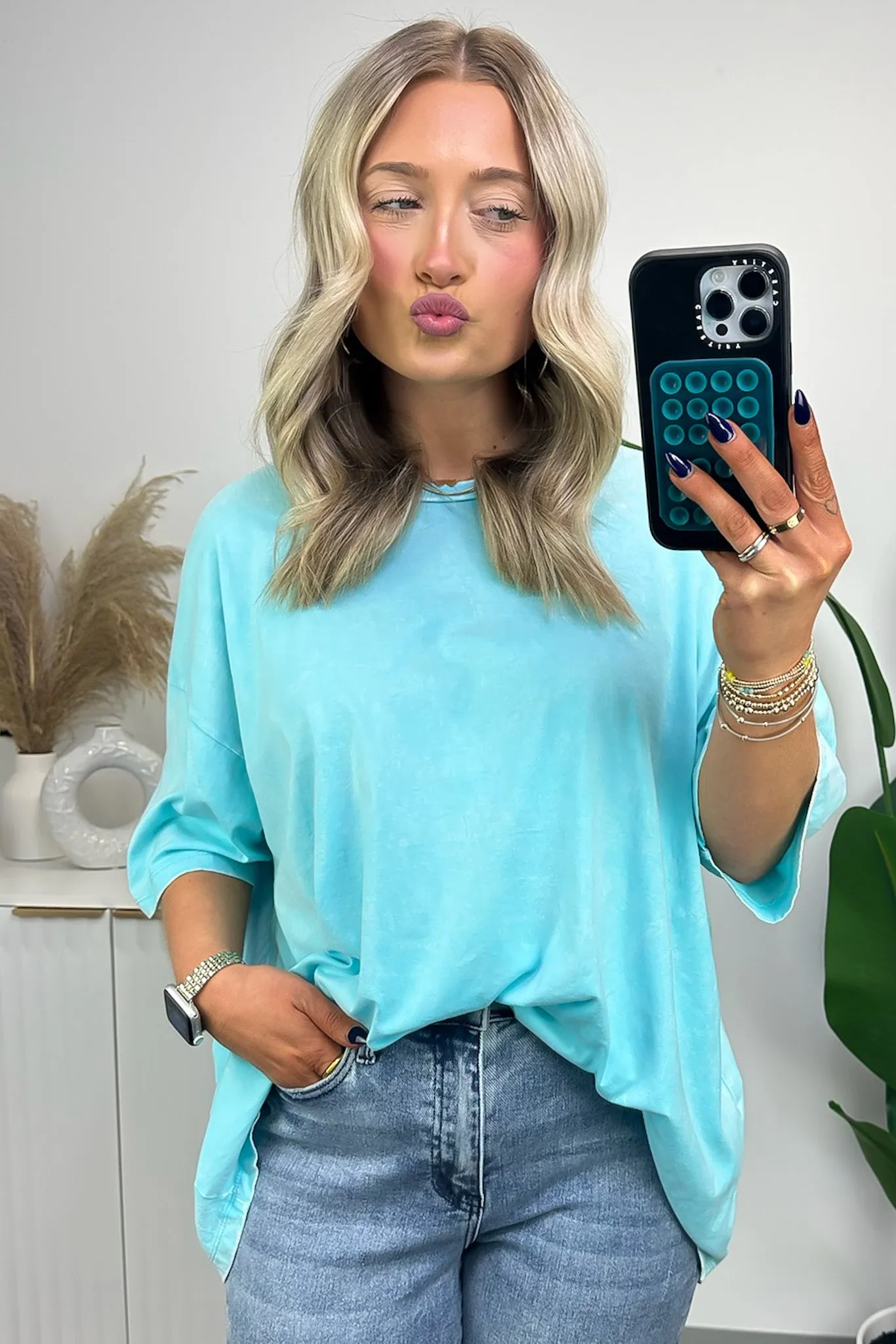 Weekend Awaits Mineral Wash Oversized Top - BACK IN STOCK