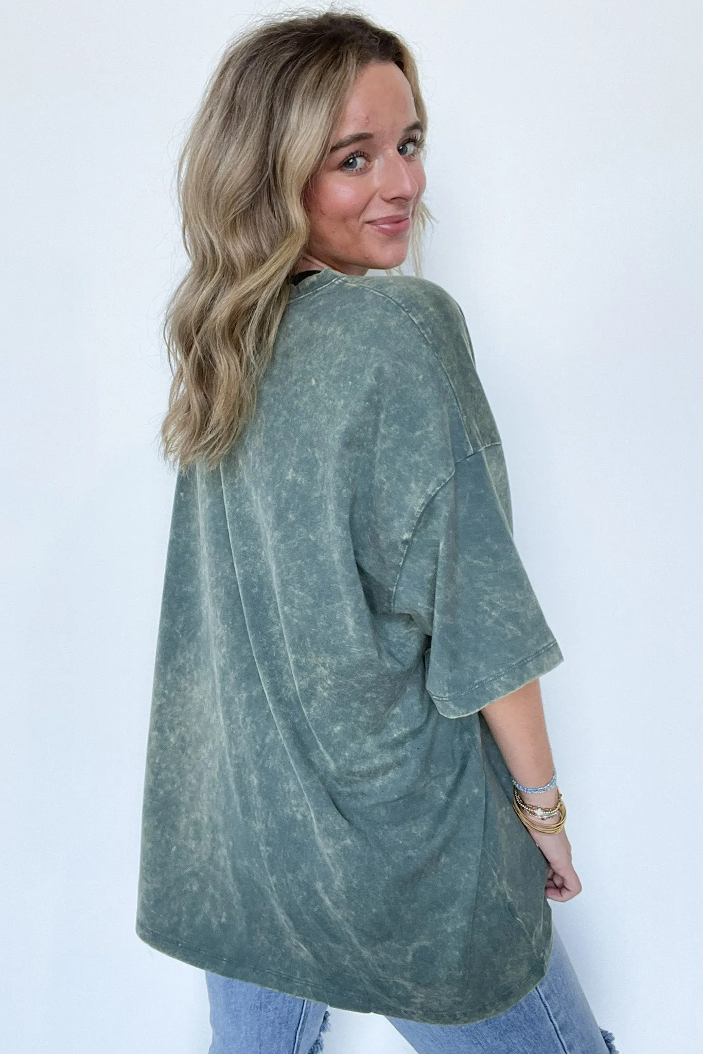 Weekend Awaits Mineral Wash Oversized Top - BACK IN STOCK